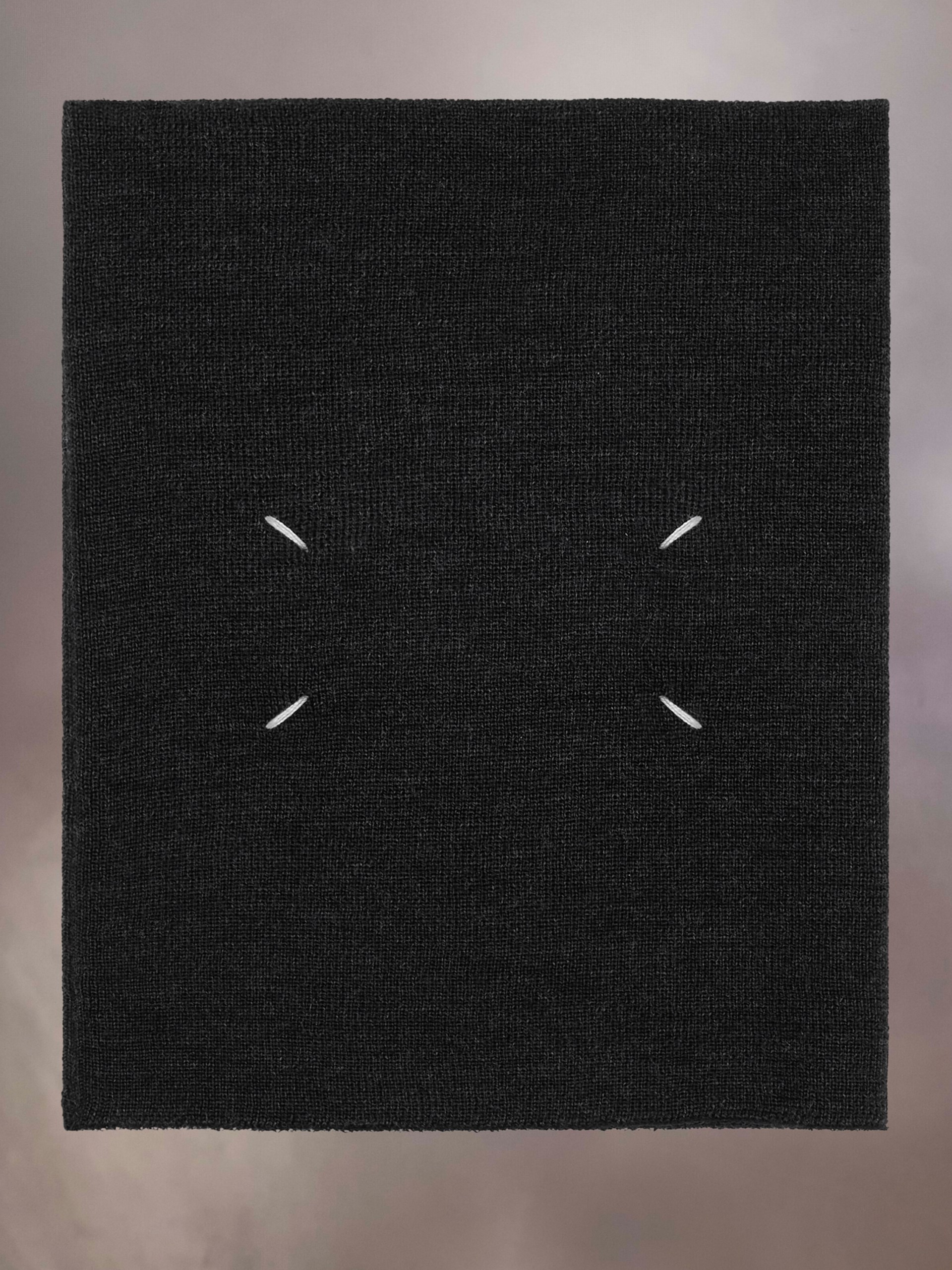 Maison Margiela dark grey wool neckerchief