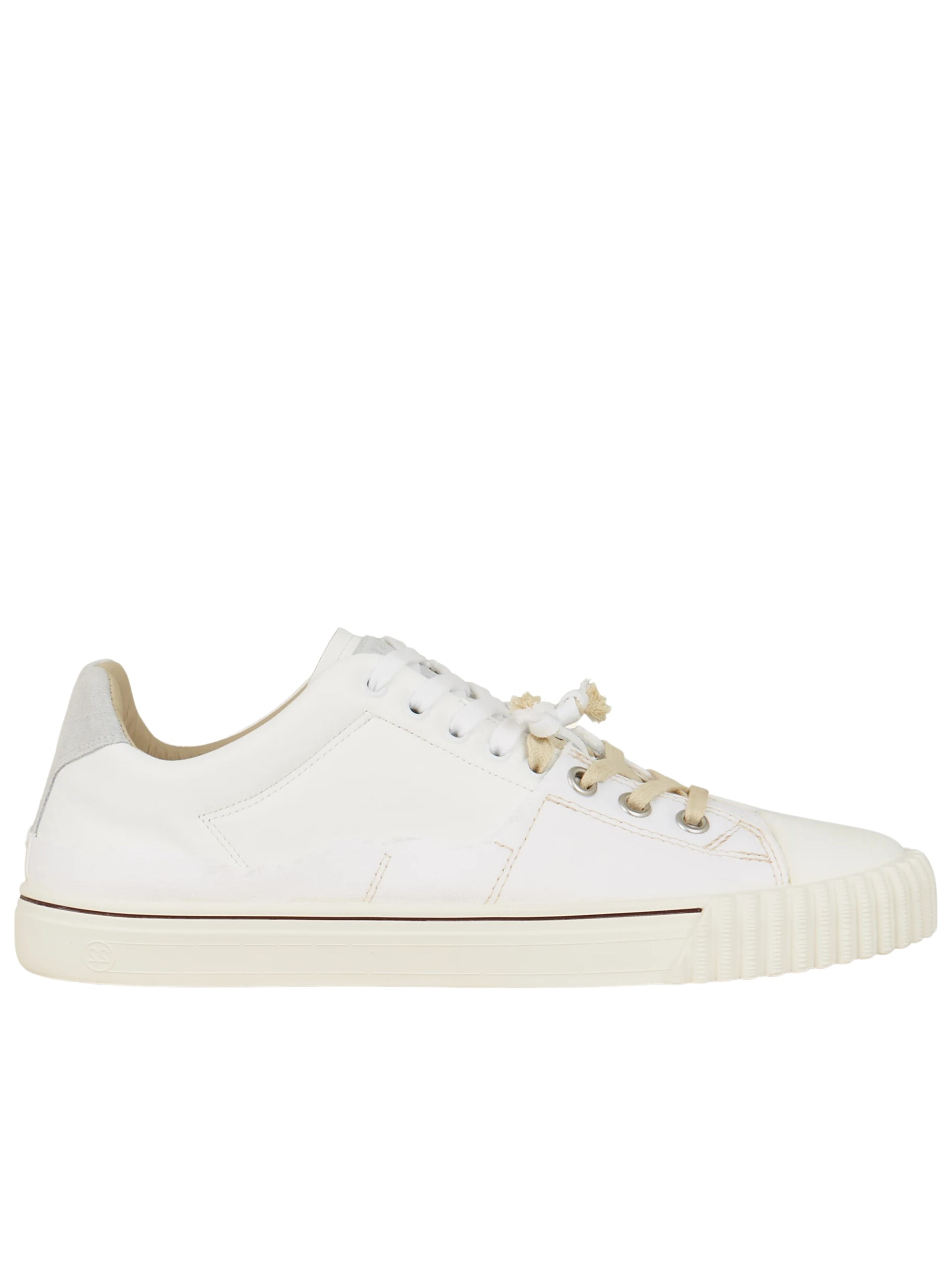 Maison Margiela New Evolution white mixed fabric sneakers