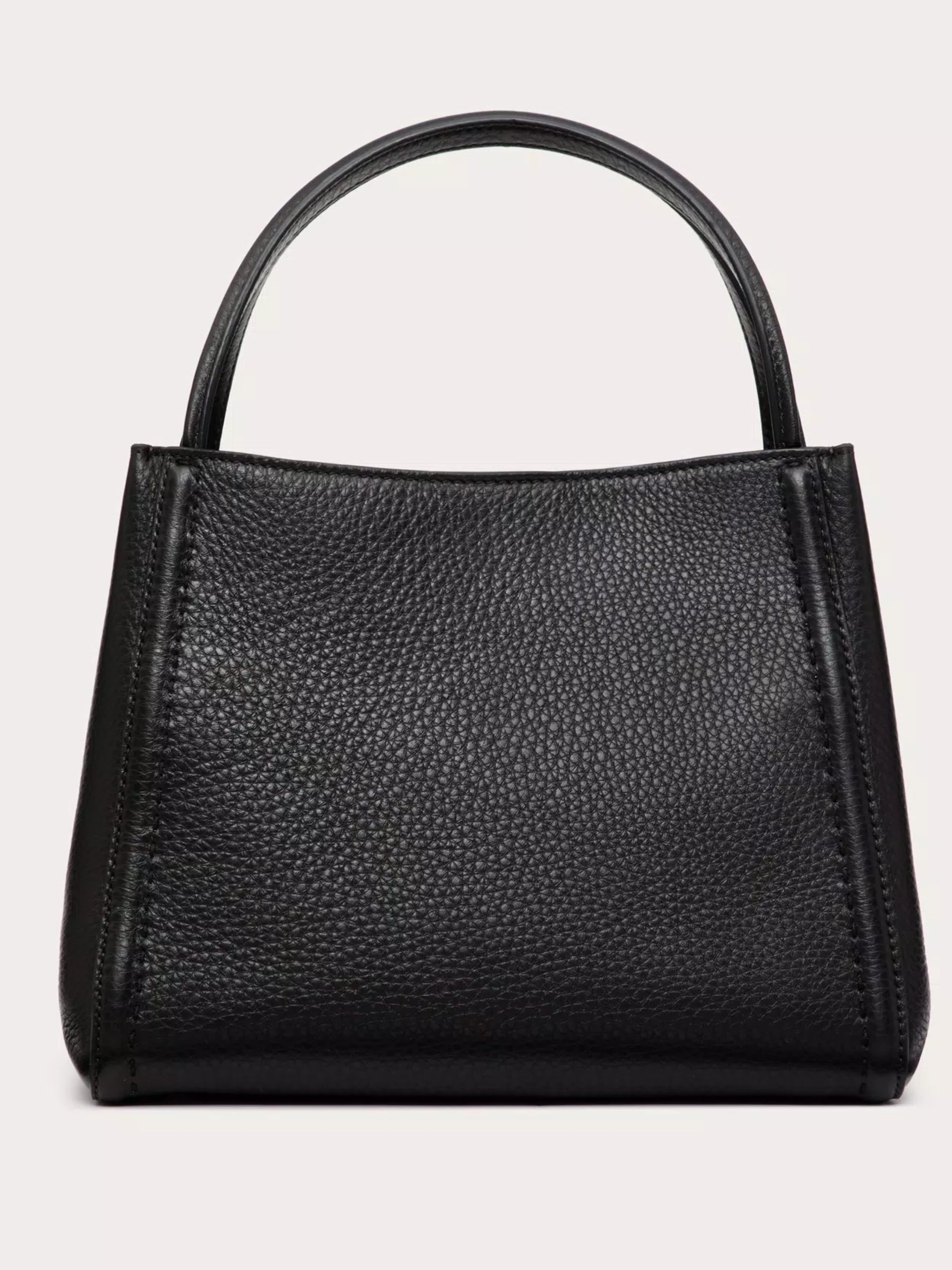 Valentino Garavani All Time Medium Black bag in grained leather
