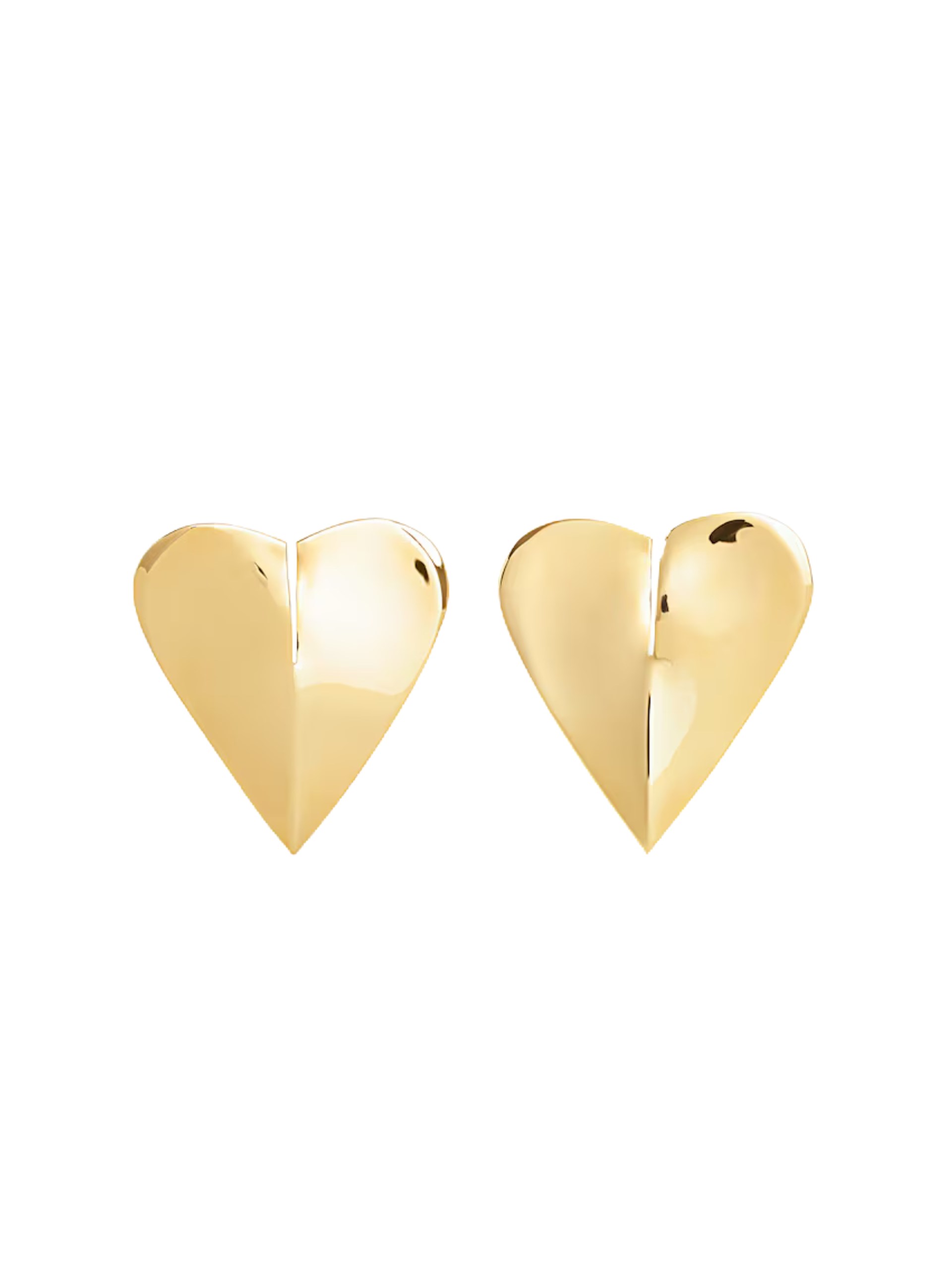 Alaia LE CŒUR gold-tone heart-shaped earrings