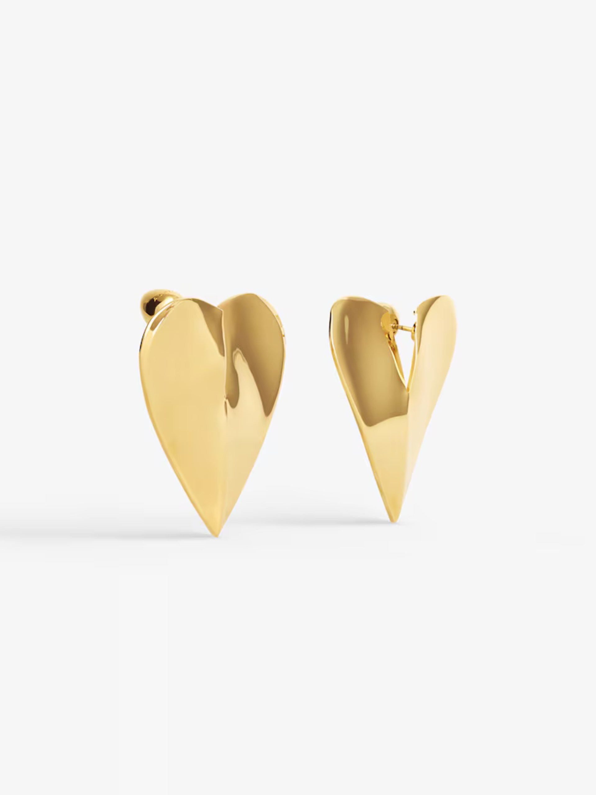 Alaia LE CŒUR gold-tone heart-shaped earrings