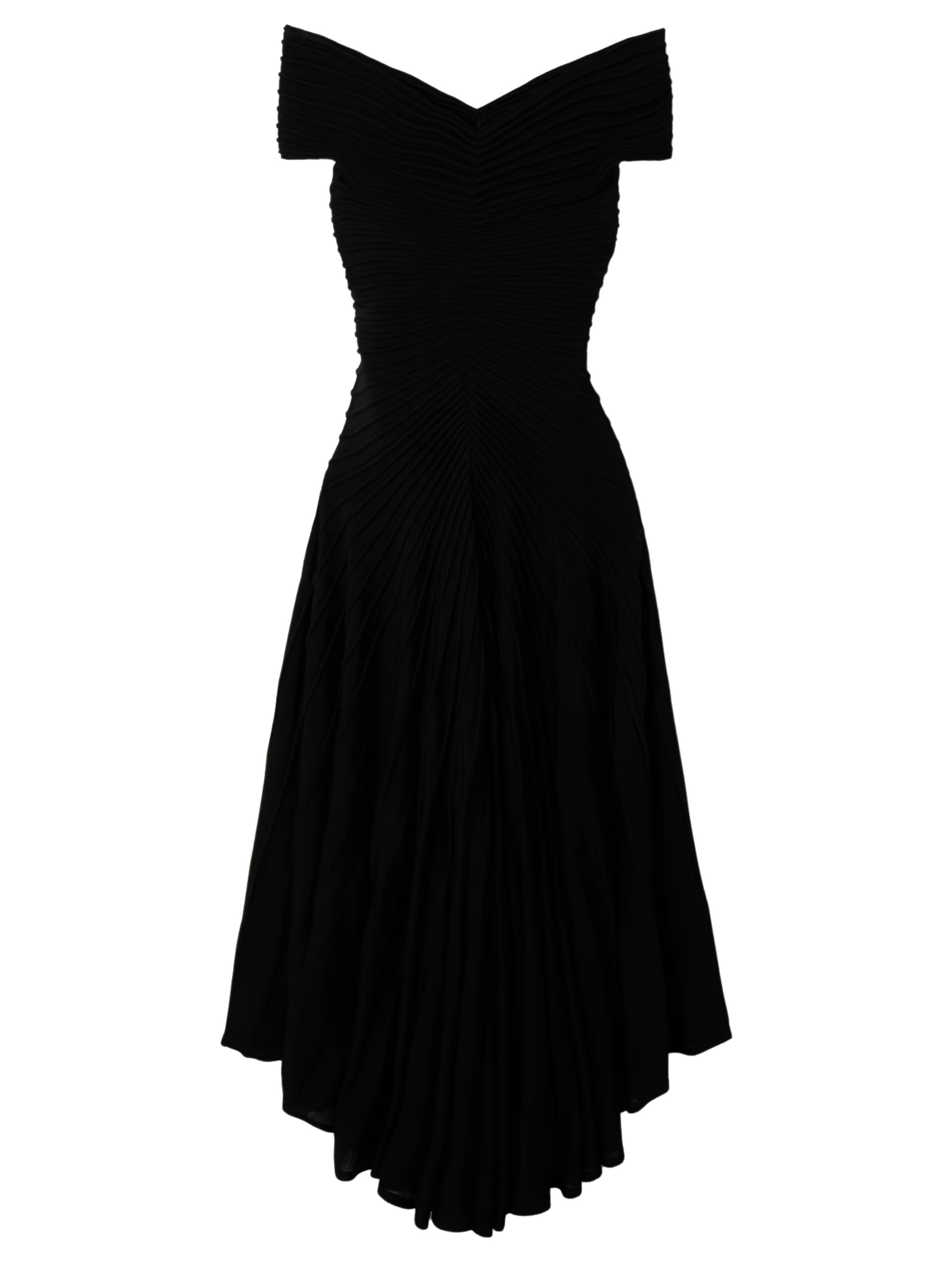 Black textured Alaia maxi dress