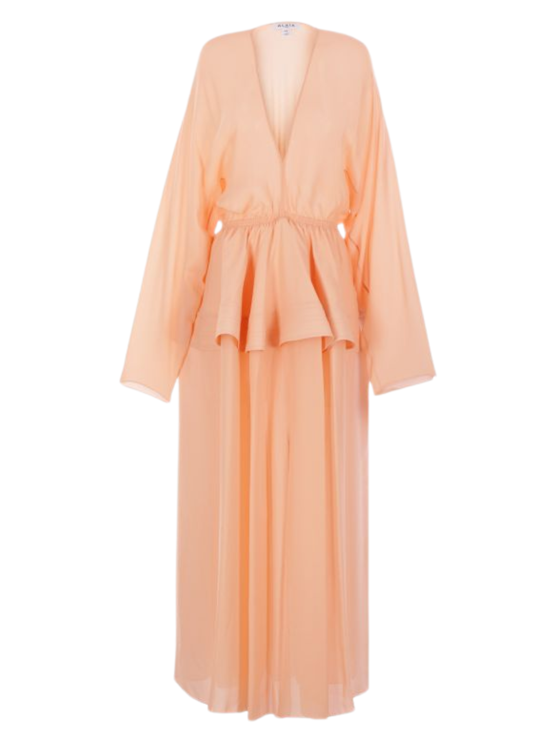 Pale pink Alaia maxi dress