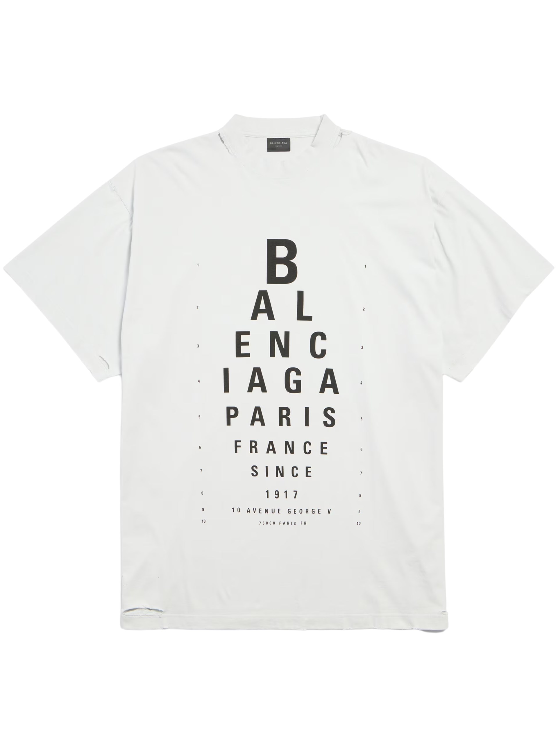 Balenciaga white oversized t-shirt