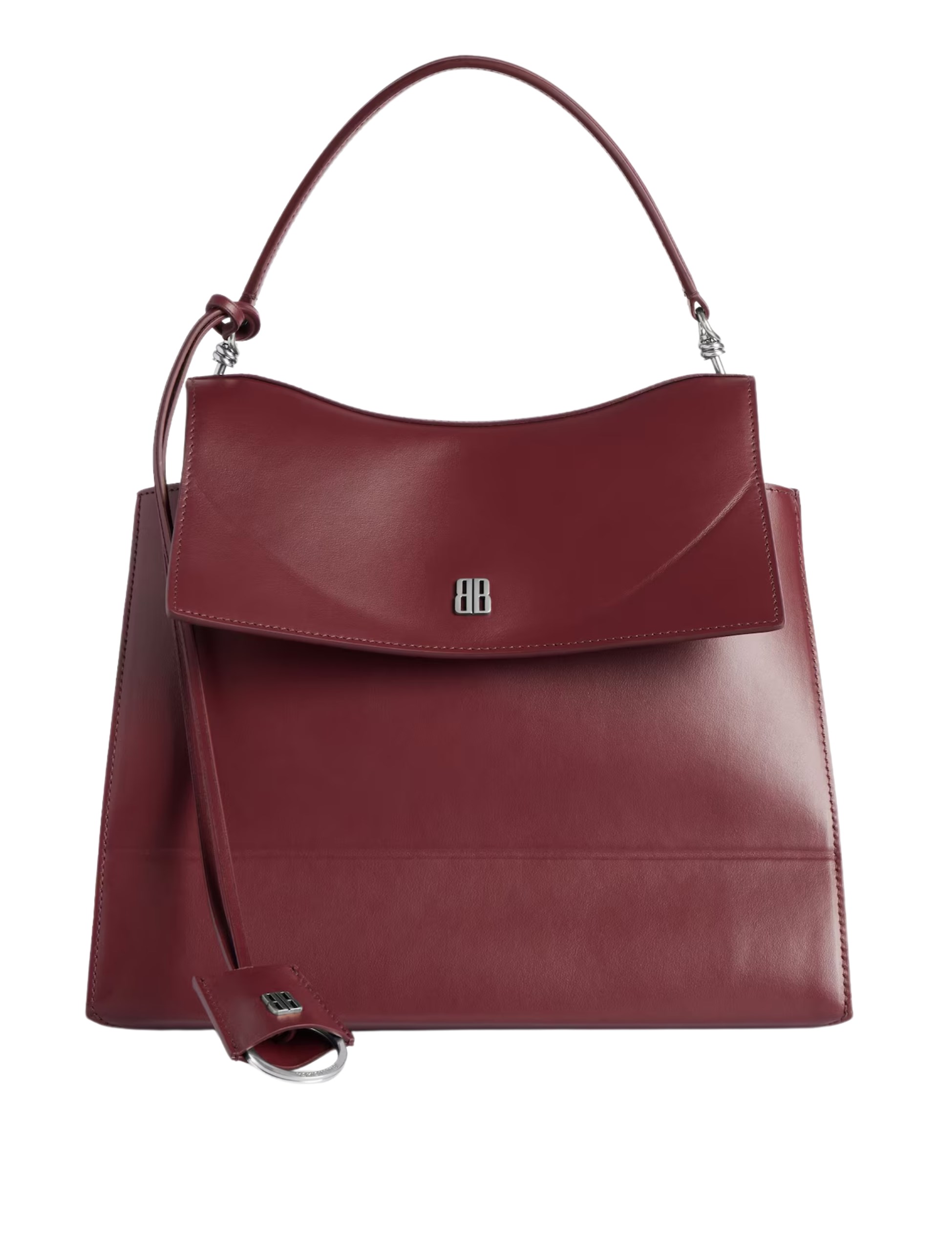 Balenciaga Nano Medium burgundy leather bag