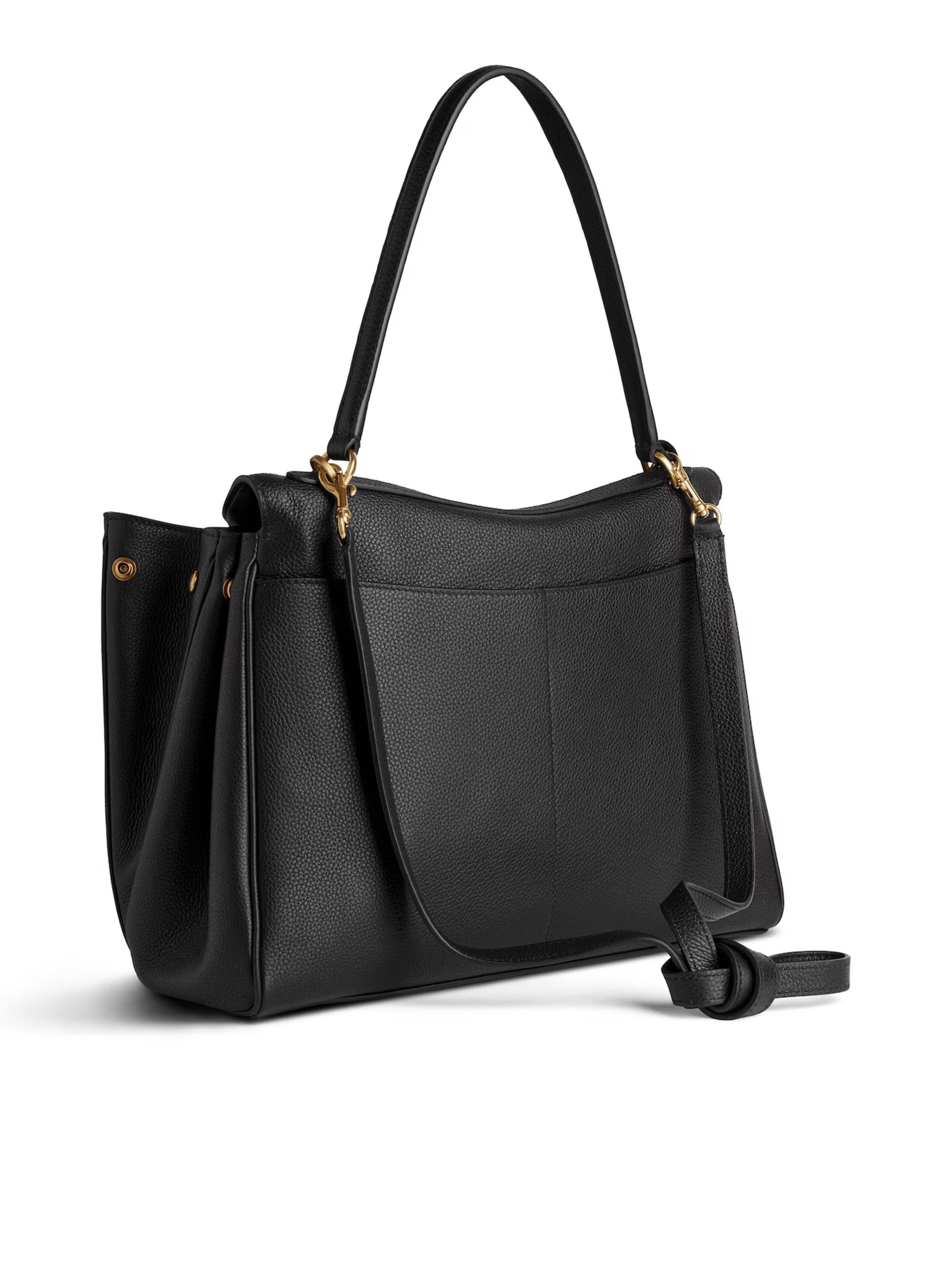Balenciaga Rodeo Medium black grained leather bag