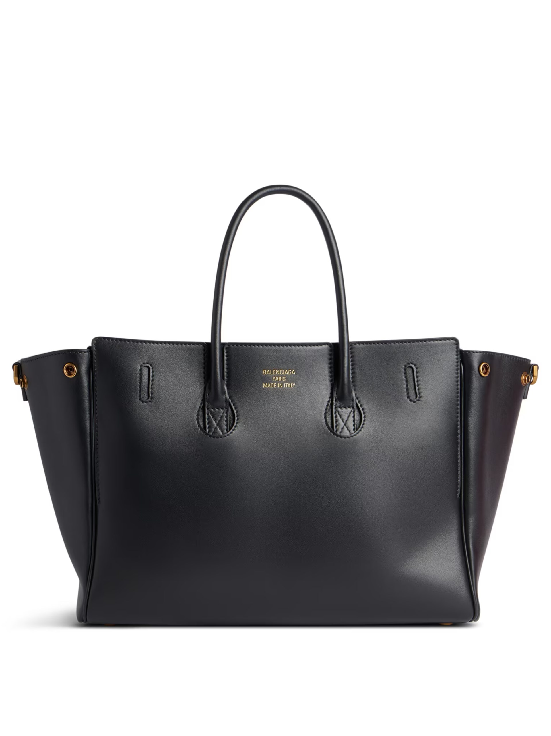 Balenciaga Bel Air black bag with gold hardware