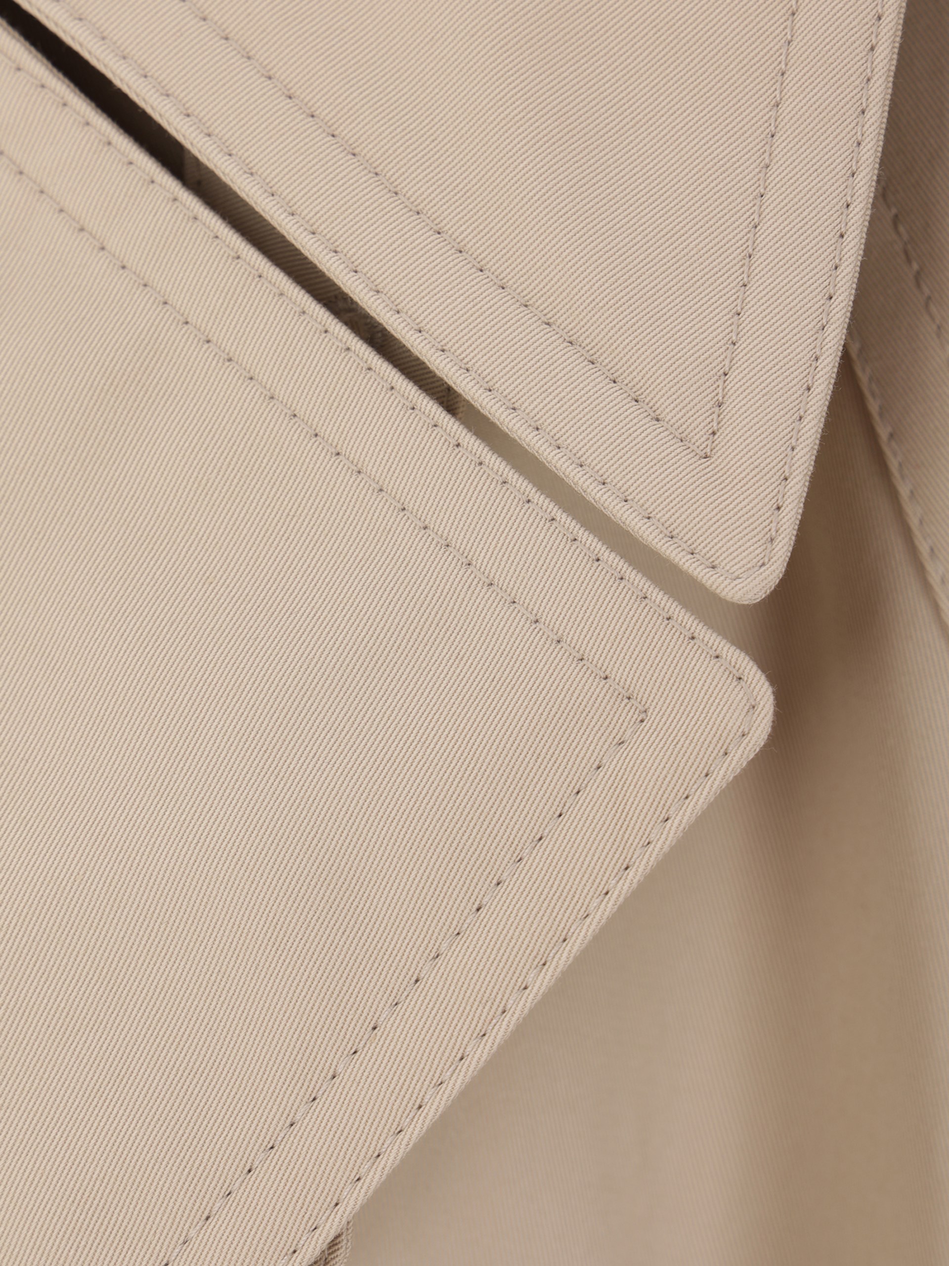 Balenciaga light beige cropped cotton trench coat
