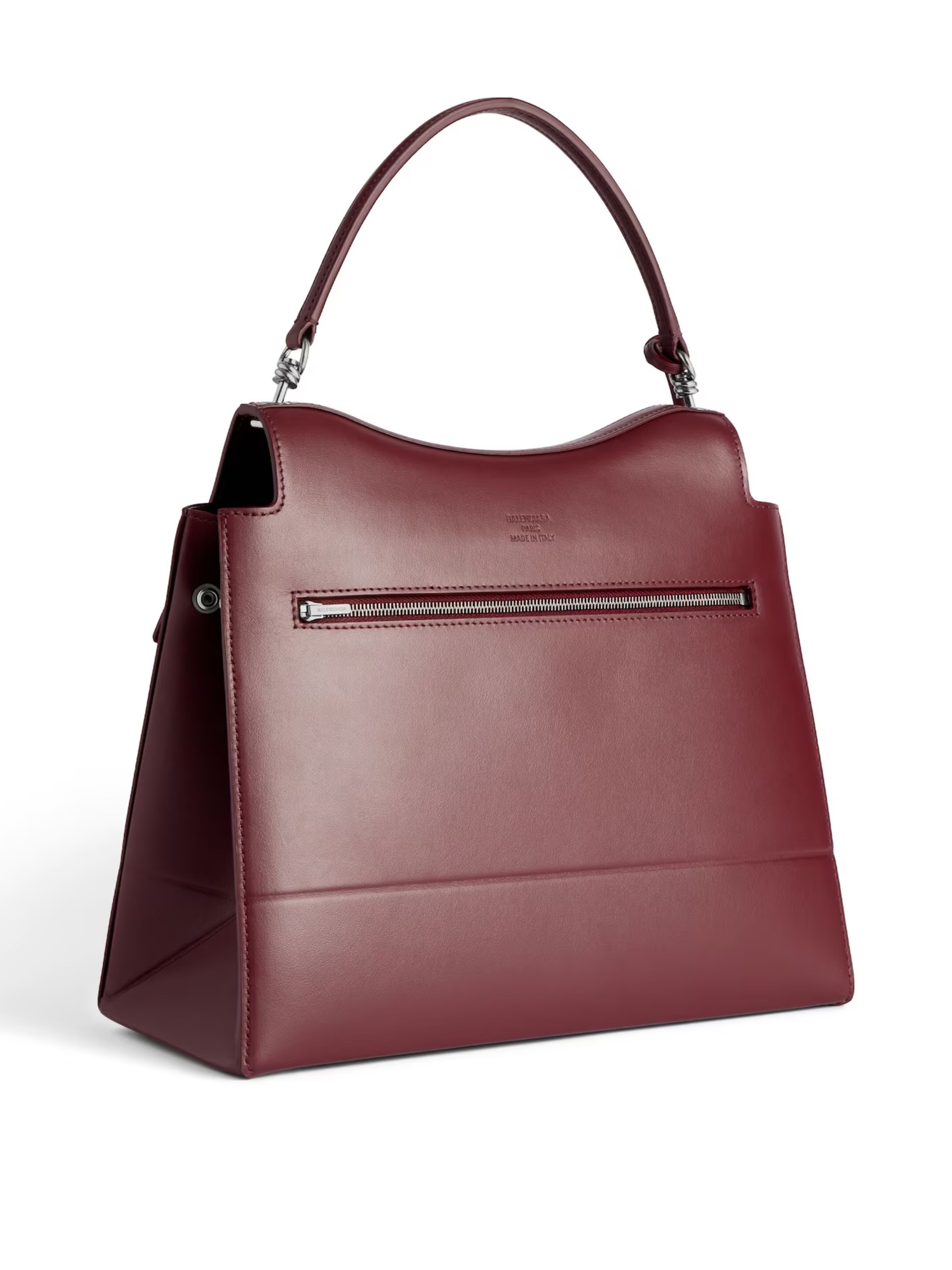 Balenciaga Nano Medium burgundy leather bag