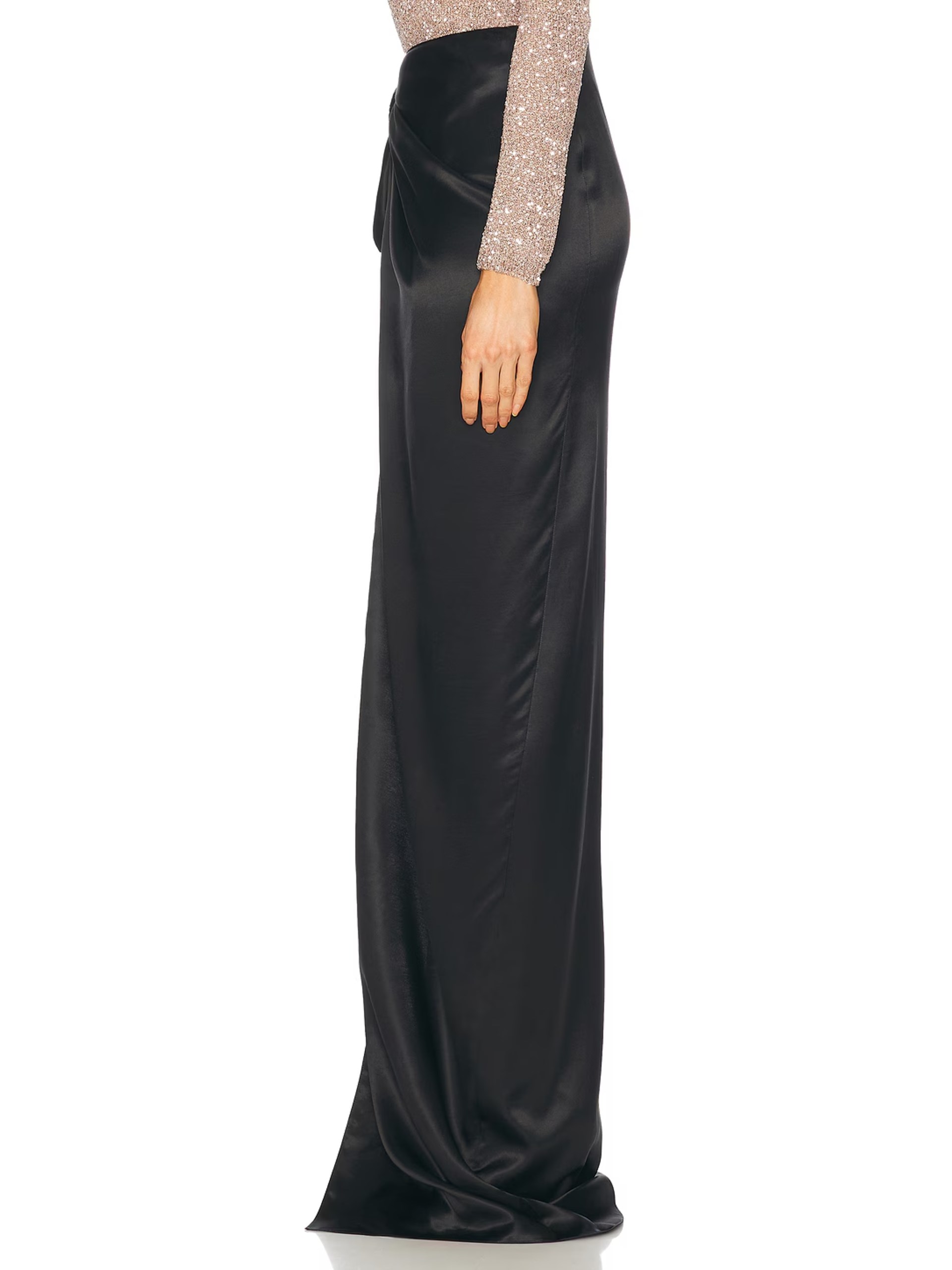 Balenciaga black maxi skirt