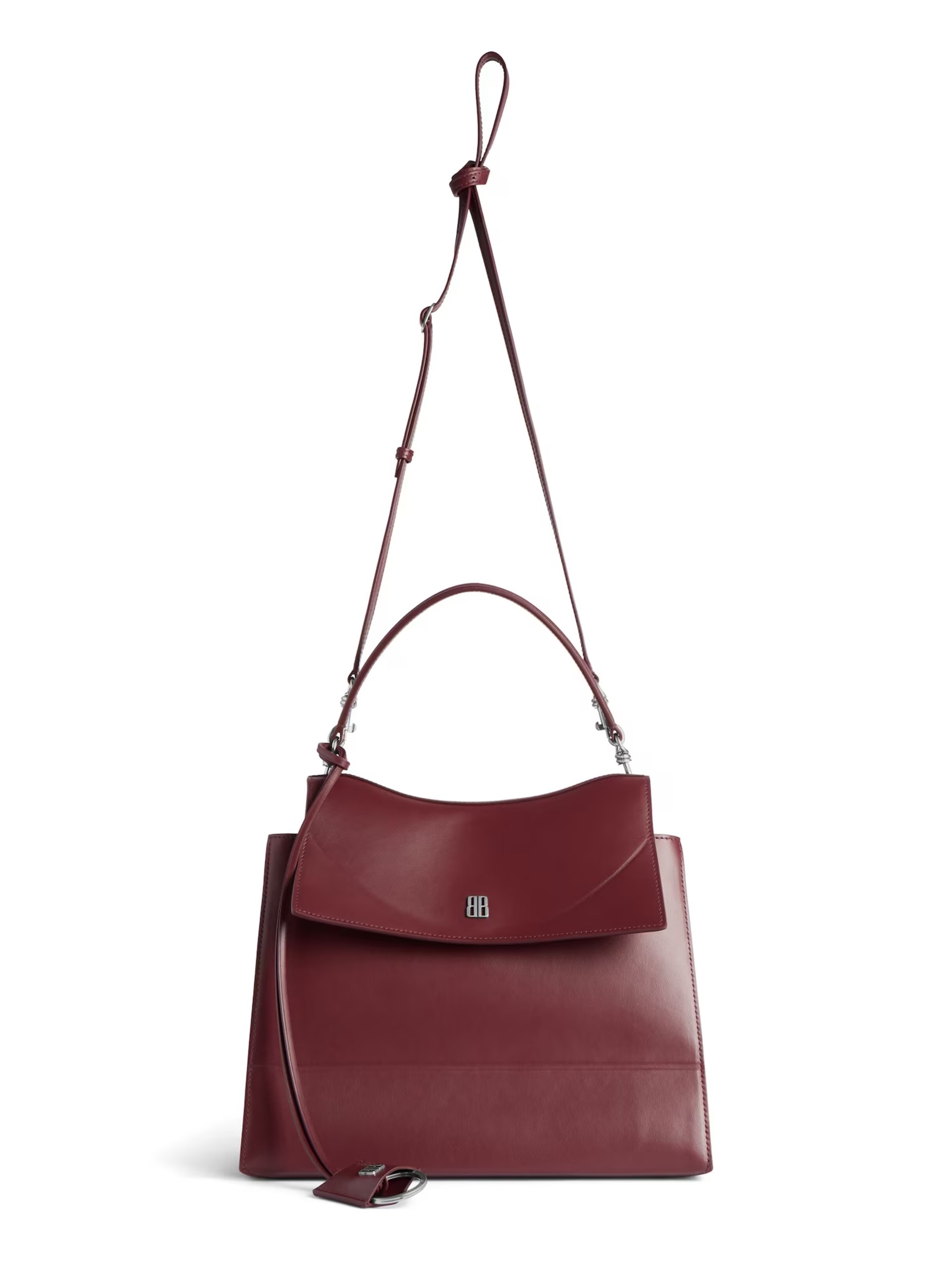 Balenciaga Nano Medium burgundy leather bag