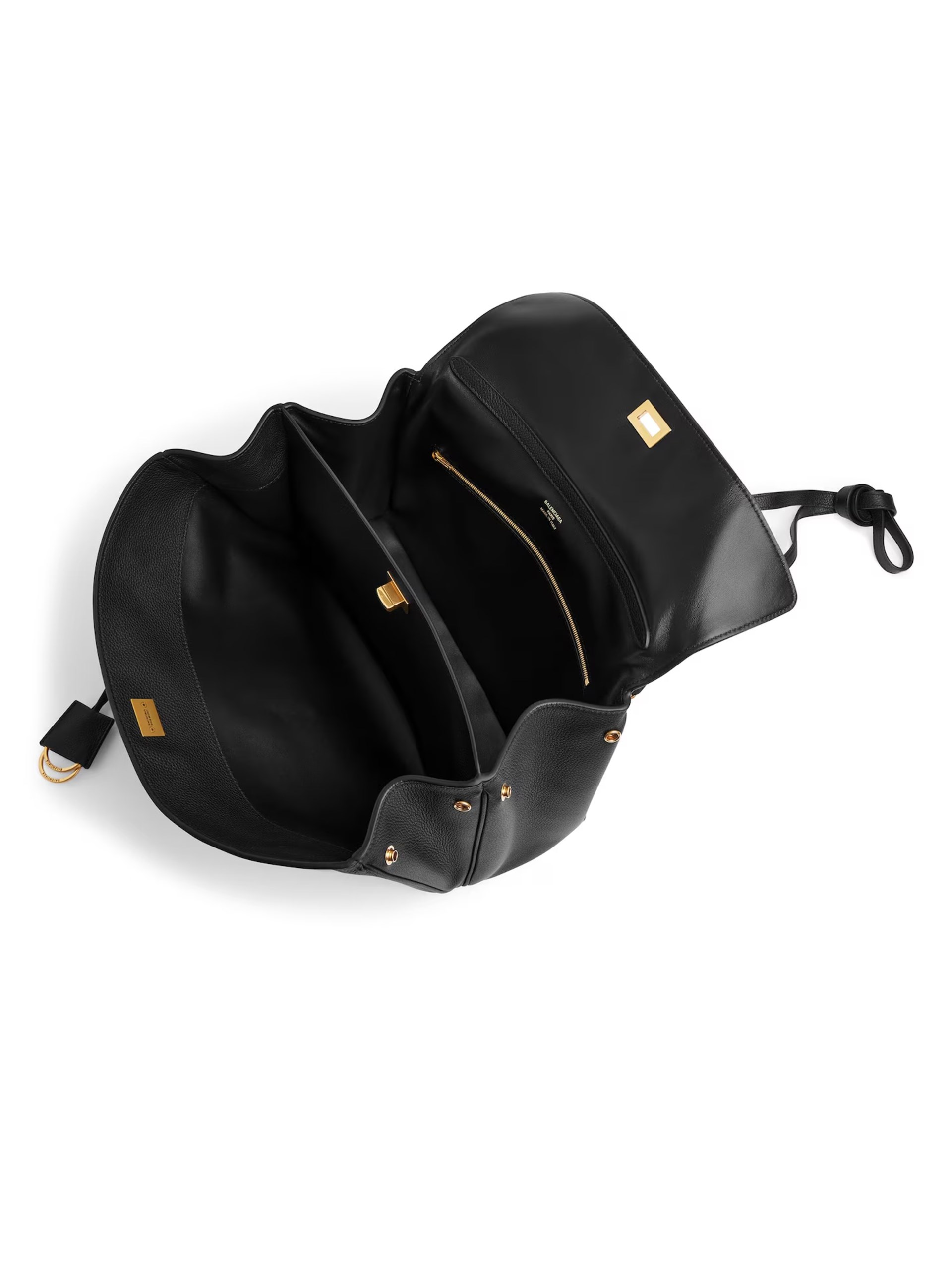 Balenciaga Rodeo Medium black grained leather bag
