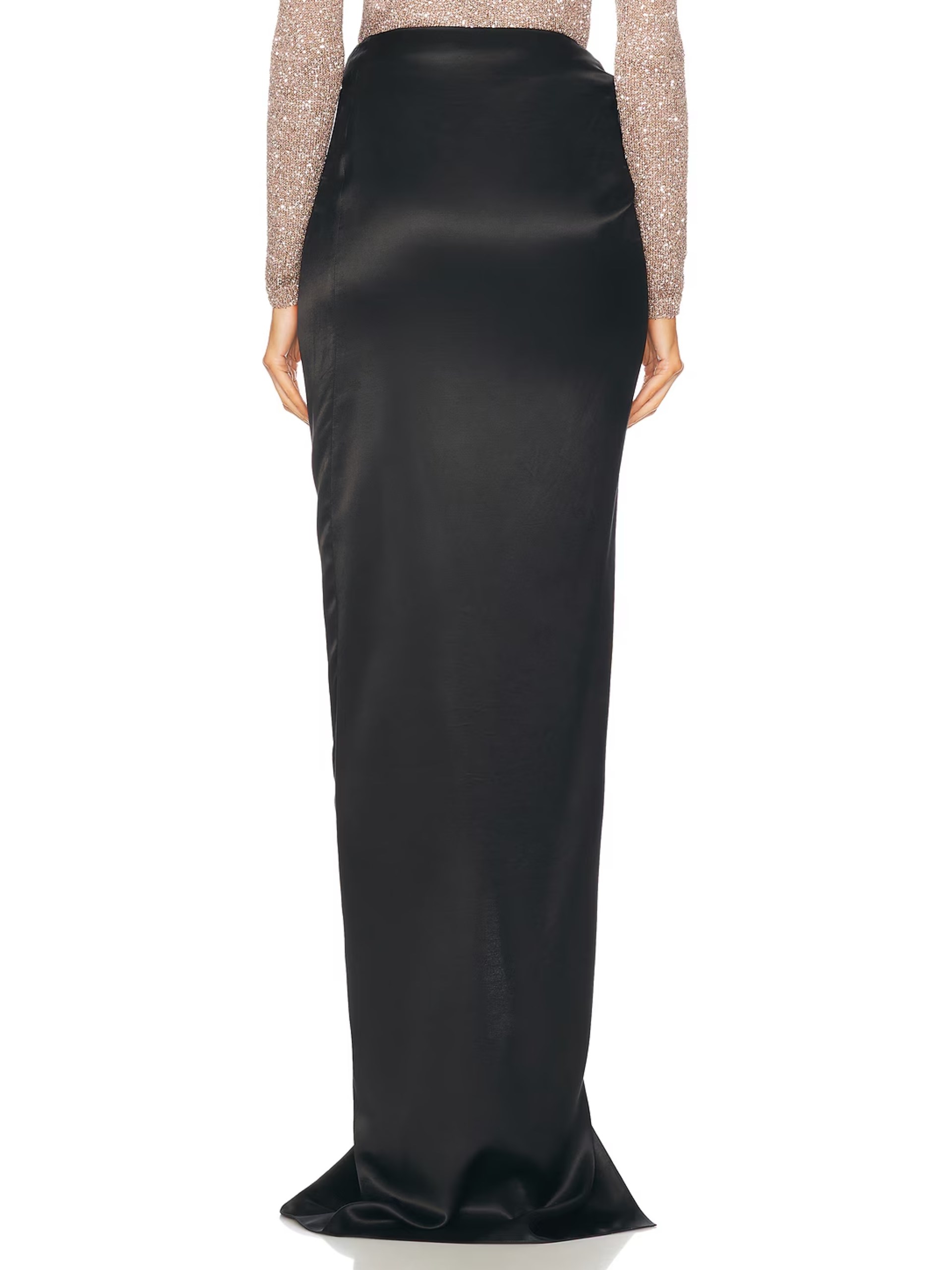 Balenciaga black maxi skirt