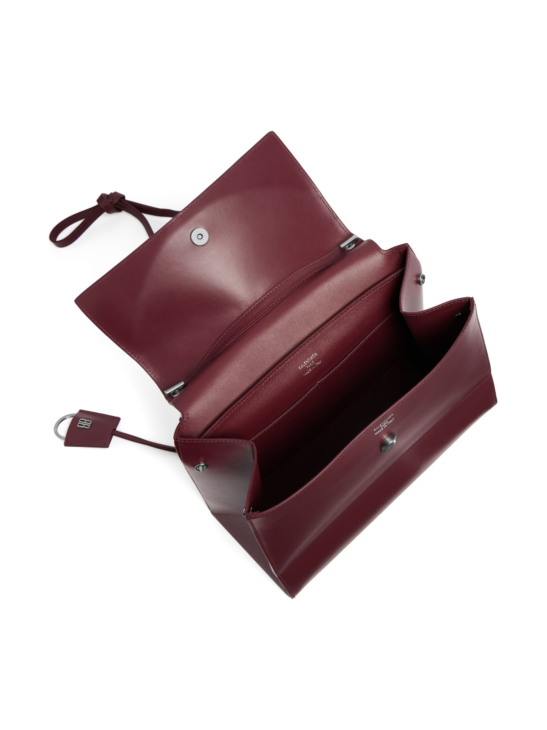 Balenciaga Nano Medium burgundy leather bag