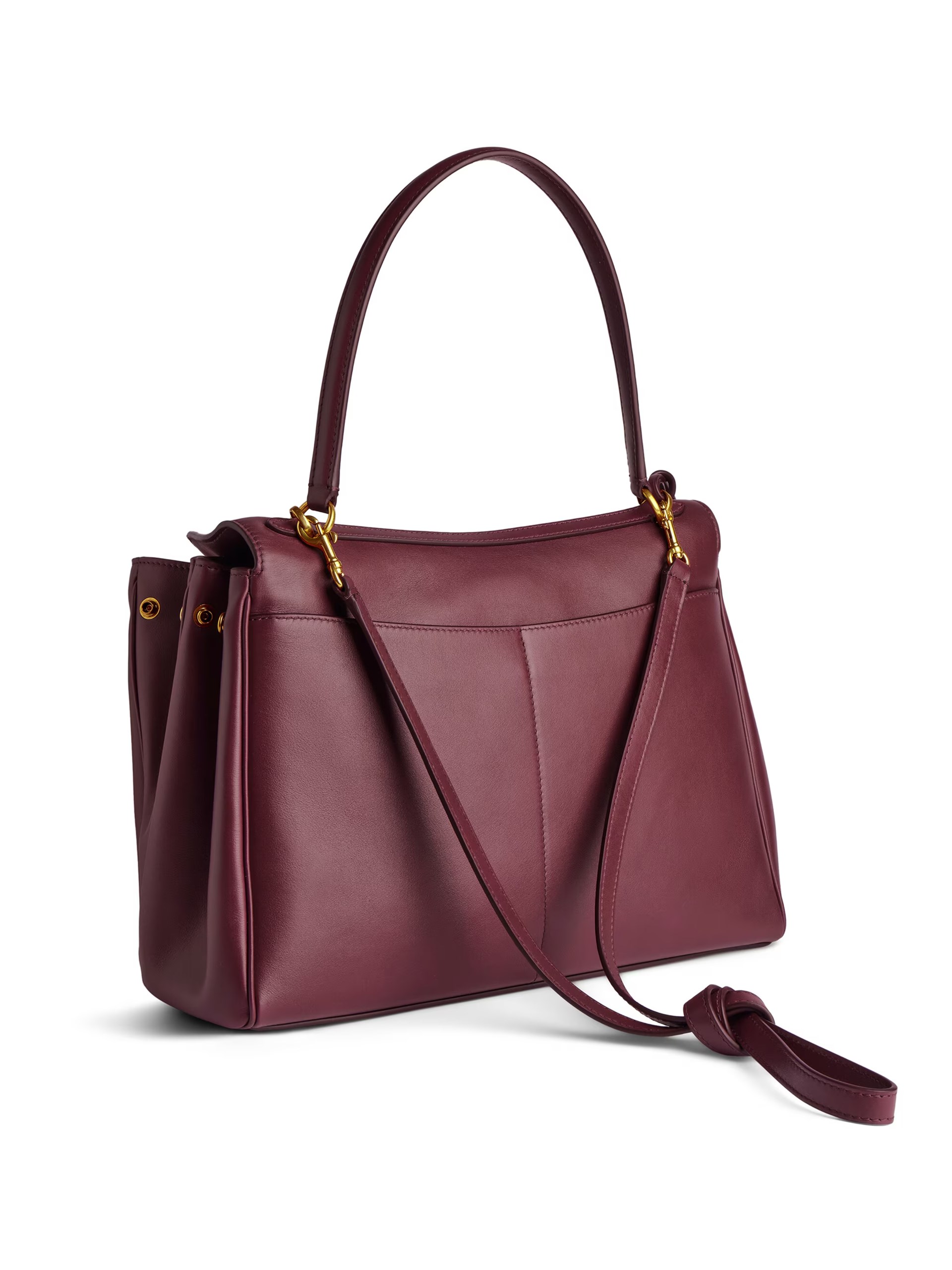 Balenciaga Rodeo Medium burgundy leather bag