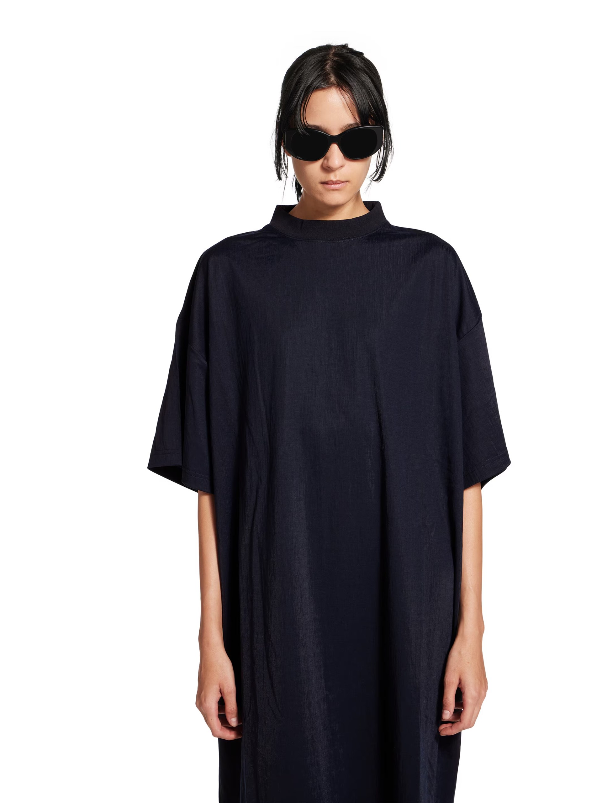 Balenciaga navy blue t-shirt dress