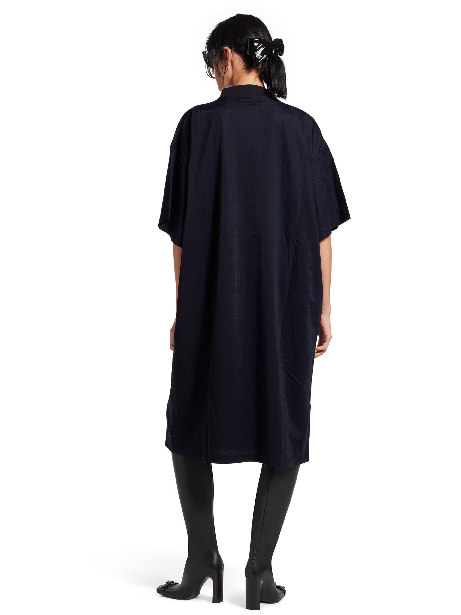 Balenciaga navy blue t-shirt dress