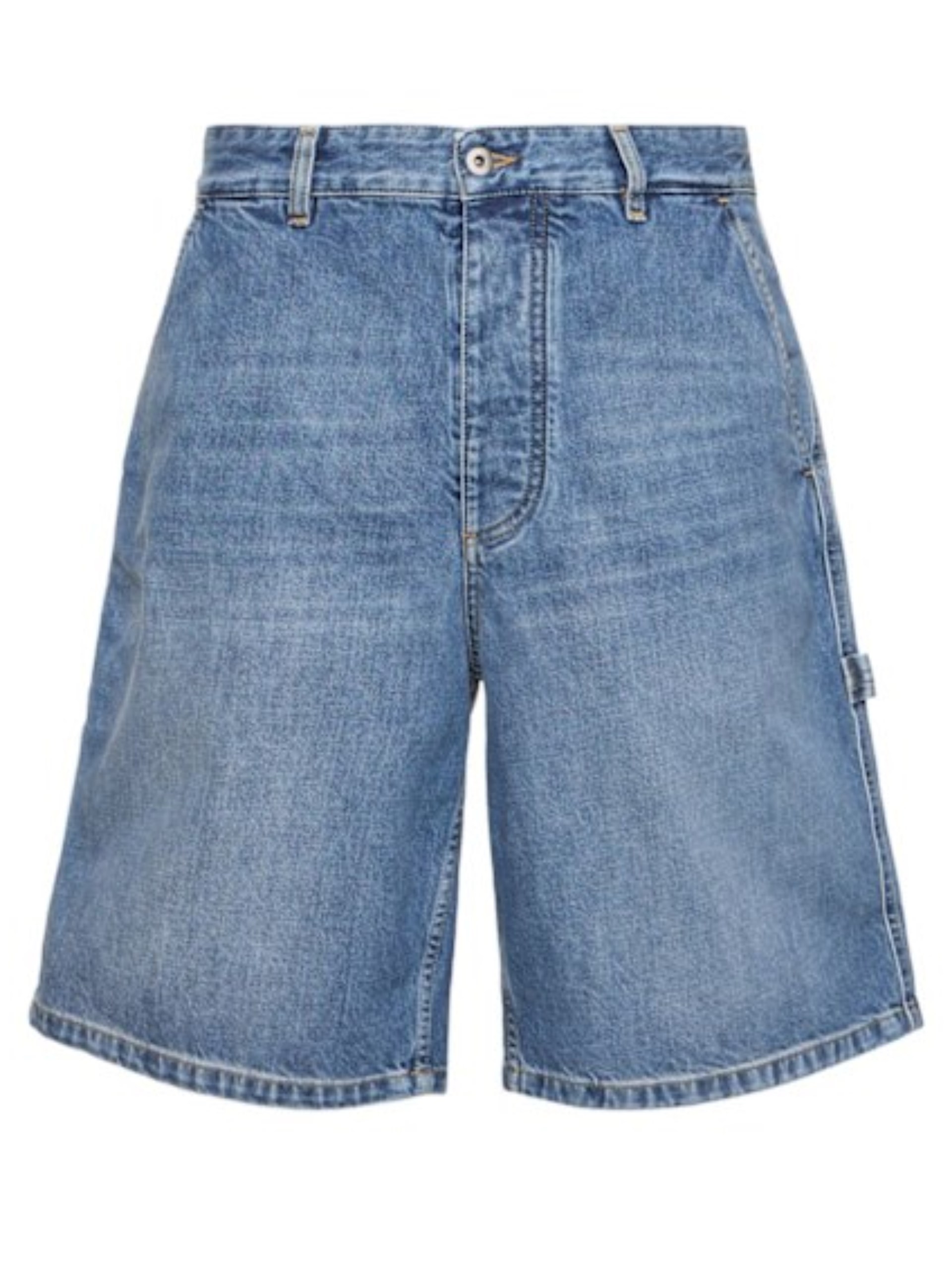 Bottega Veneta men's vintage cargo shorts in blue