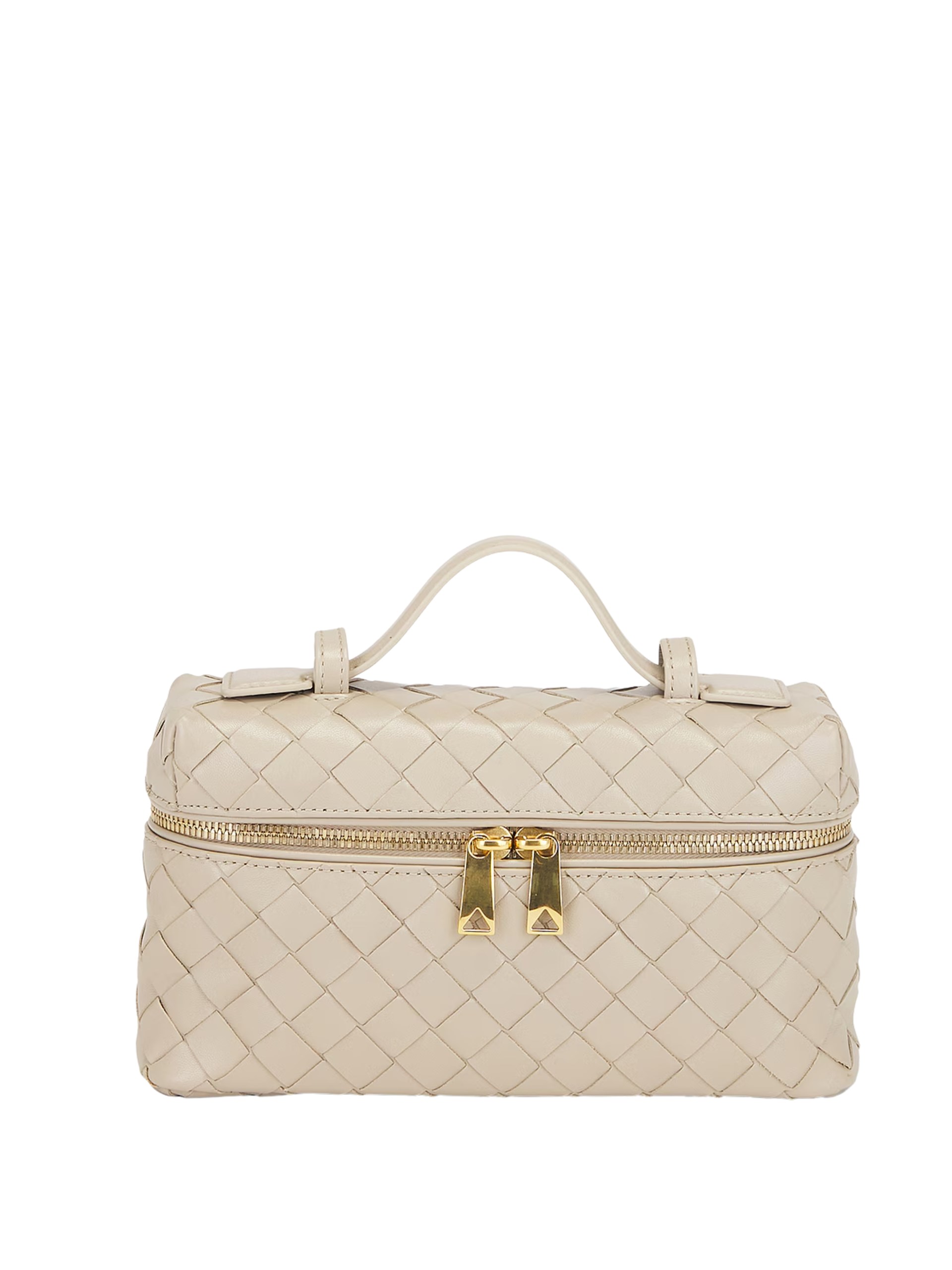 Бежева сумка Bottega Veneta Bang Bang з м’якої шкіри Intrecciato