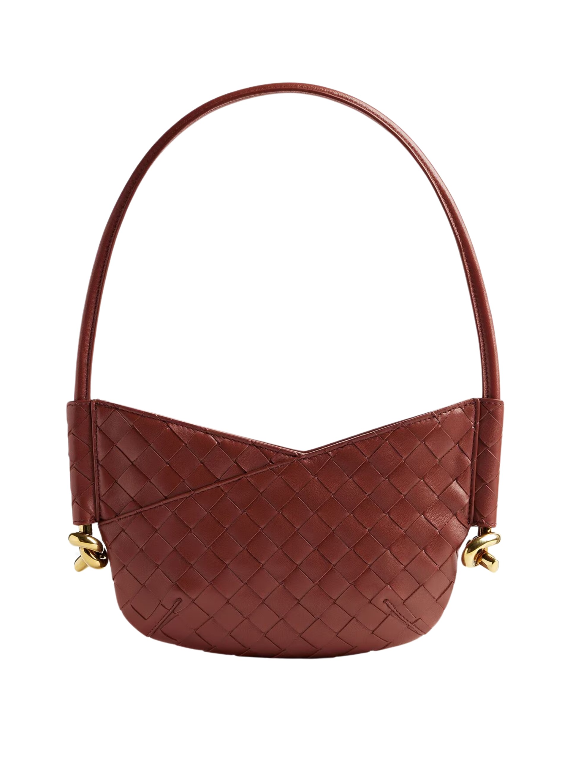 Червона сумка Bottega Veneta Baby Solstice зі шкіри Intrecciato