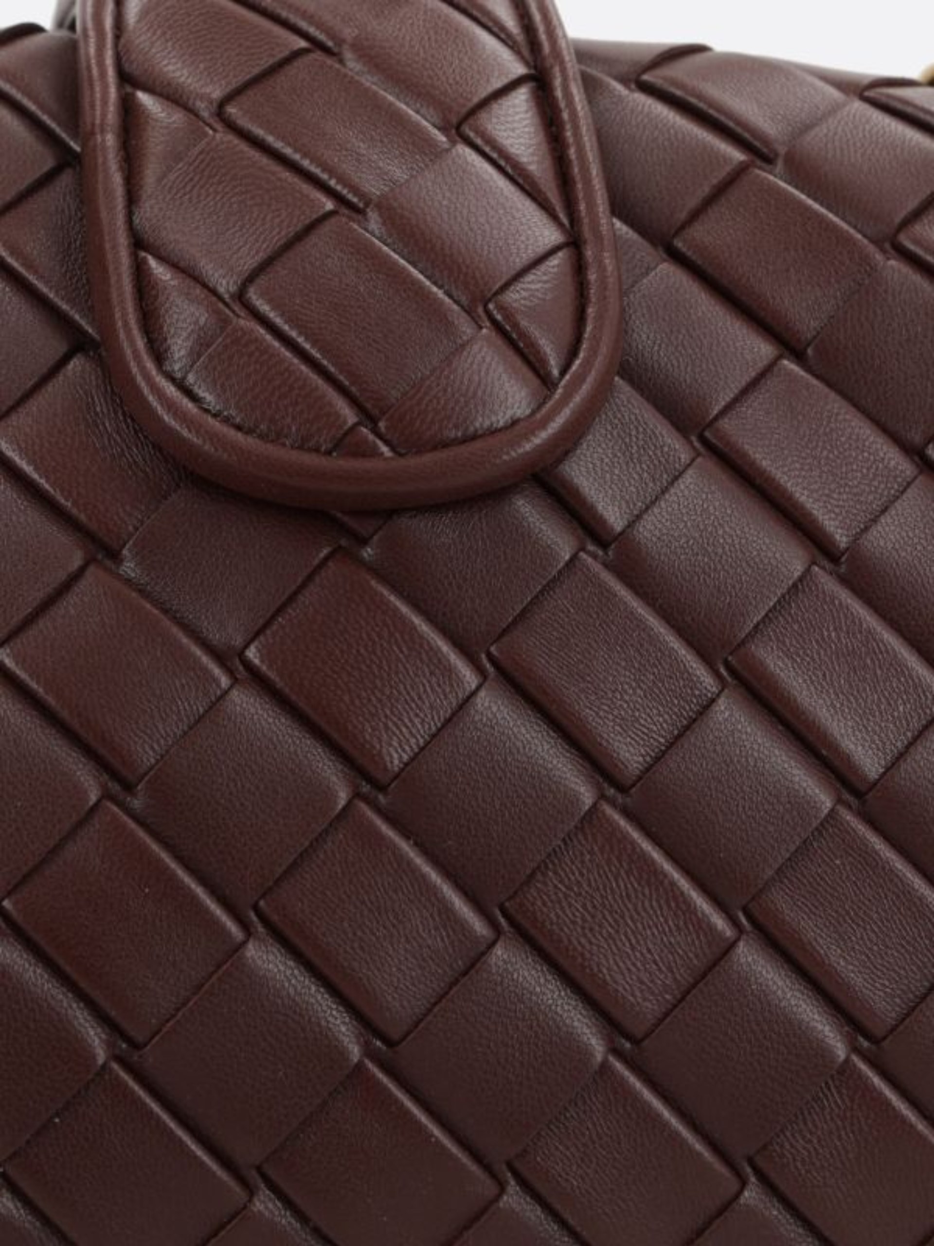 Темно-червона сумка-клатч Bottega Veneta Small Lauren 1980