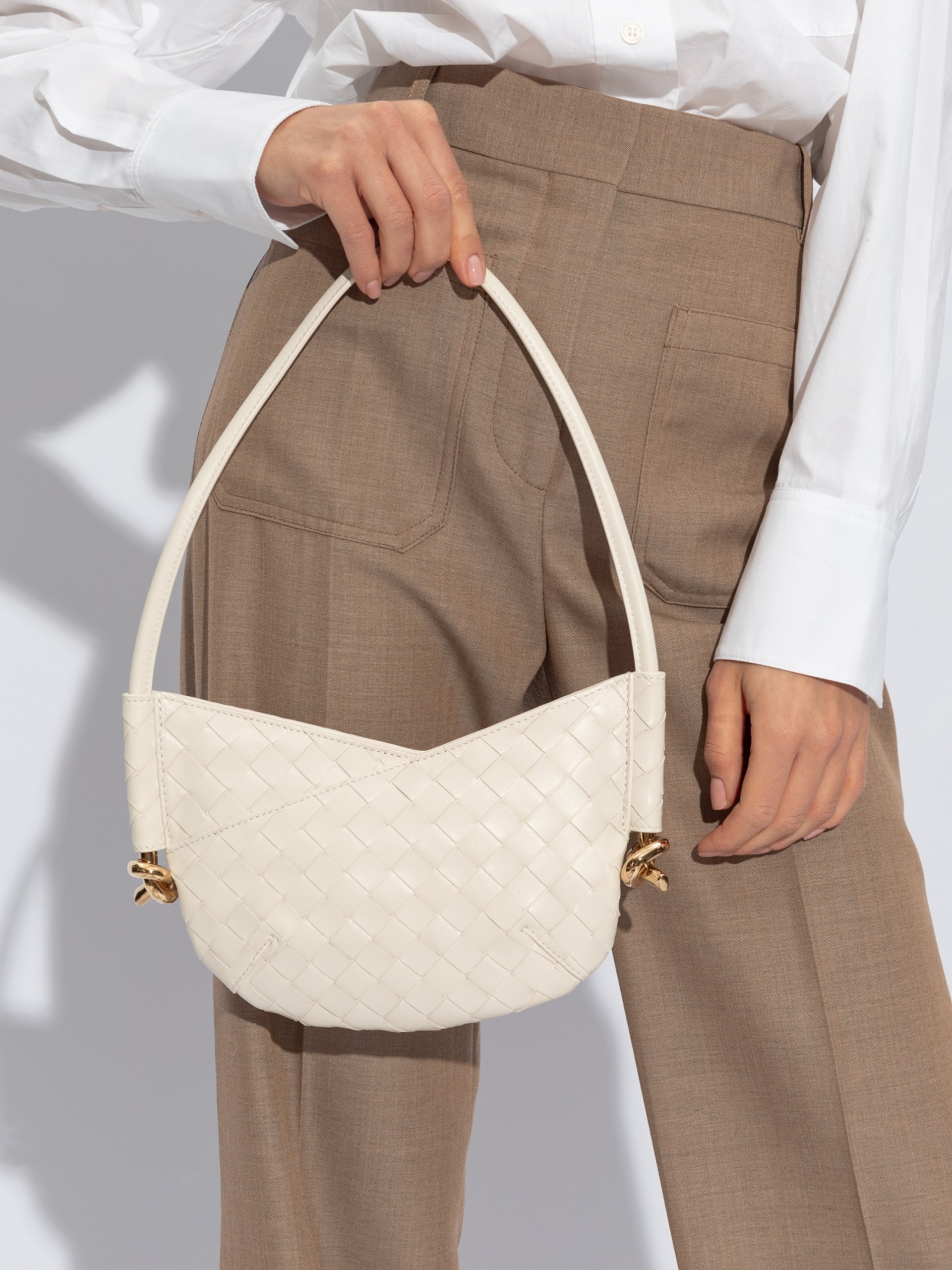 Ivory bag Bottega Veneta Solstice bag