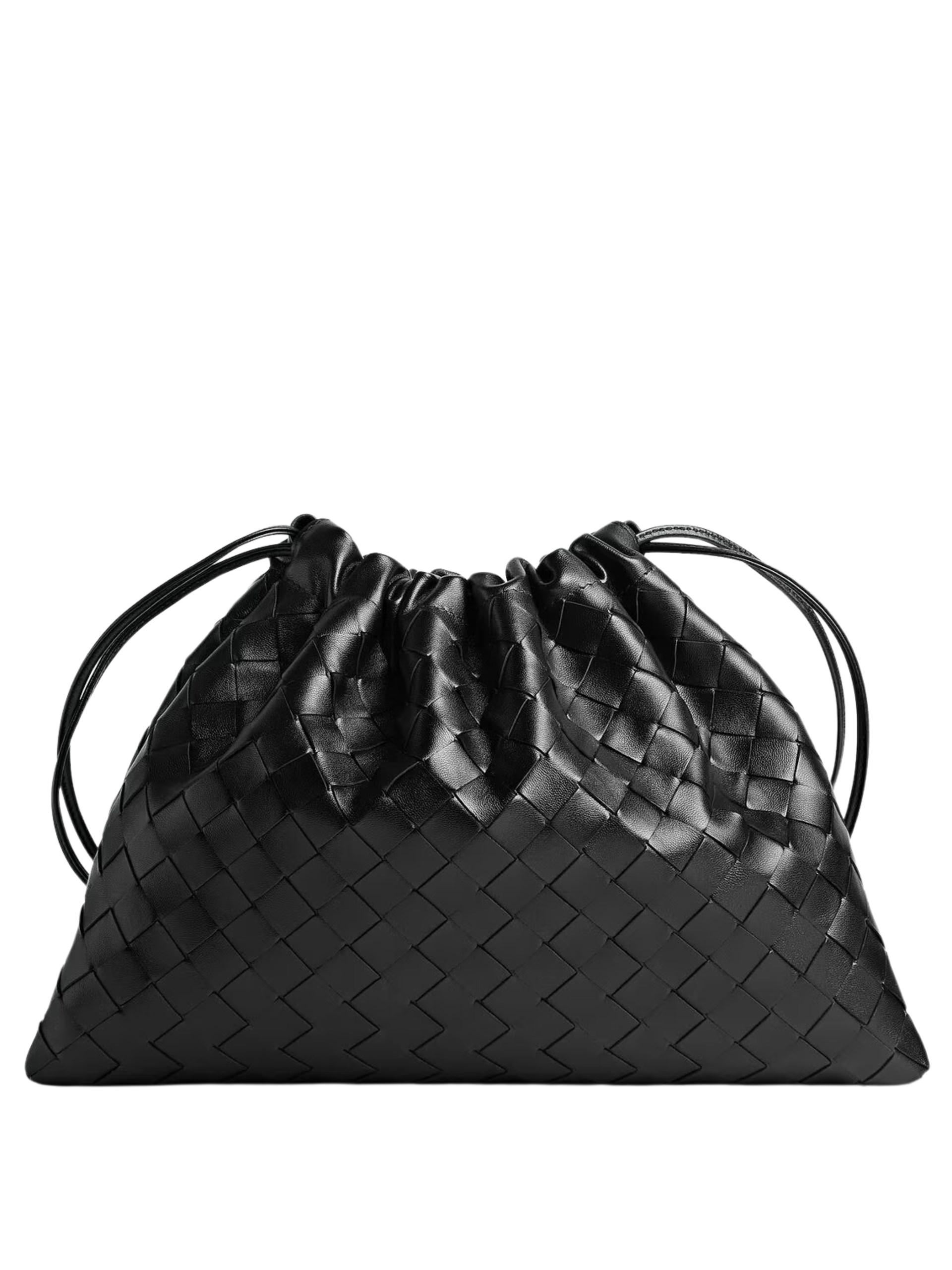 Bottega Veneta black tote bag in soft Intrecciato leather