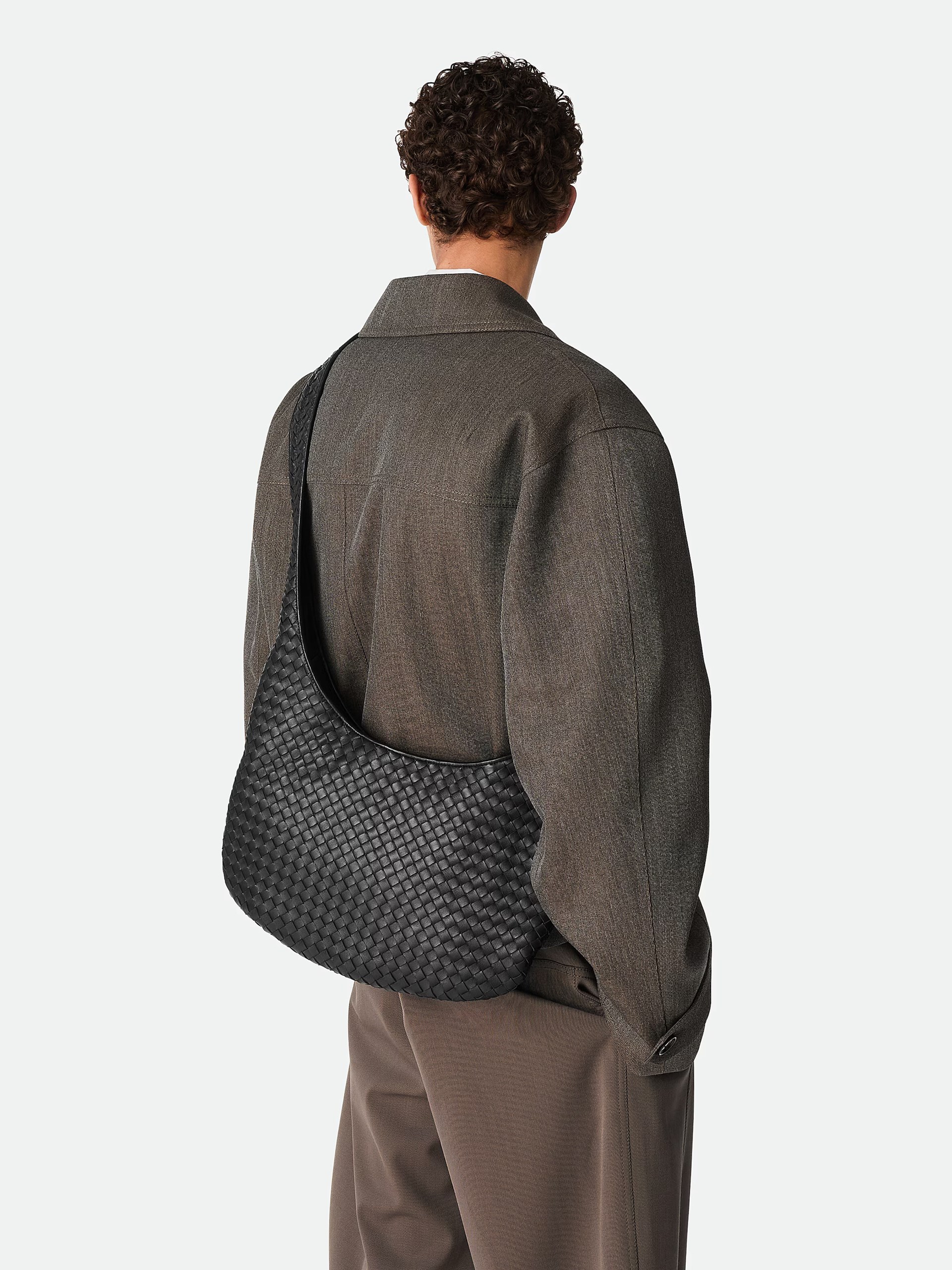 Bottega Veneta Veneto Men's Intrecciato Nappa Shoulder Bag