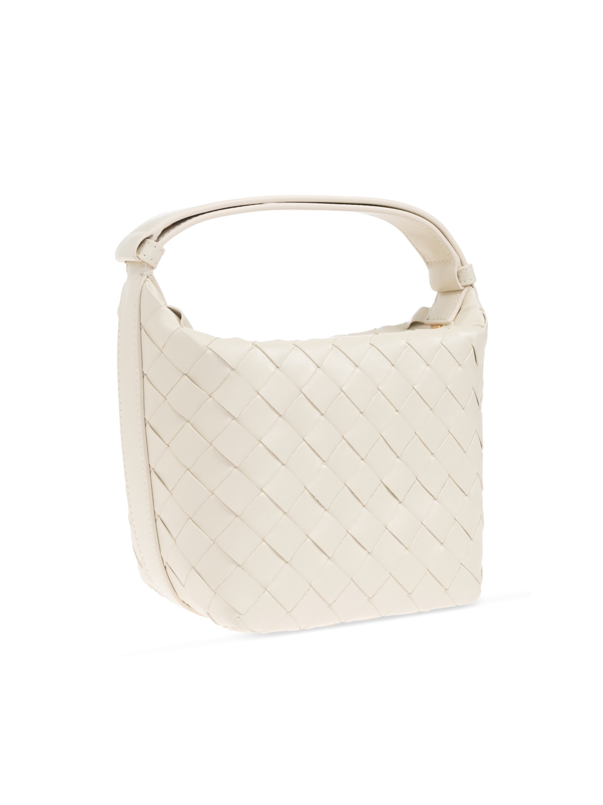 Айворі сумка Bottega Veneta CANDY WALLACE з м'якої шкіри Intrecciato