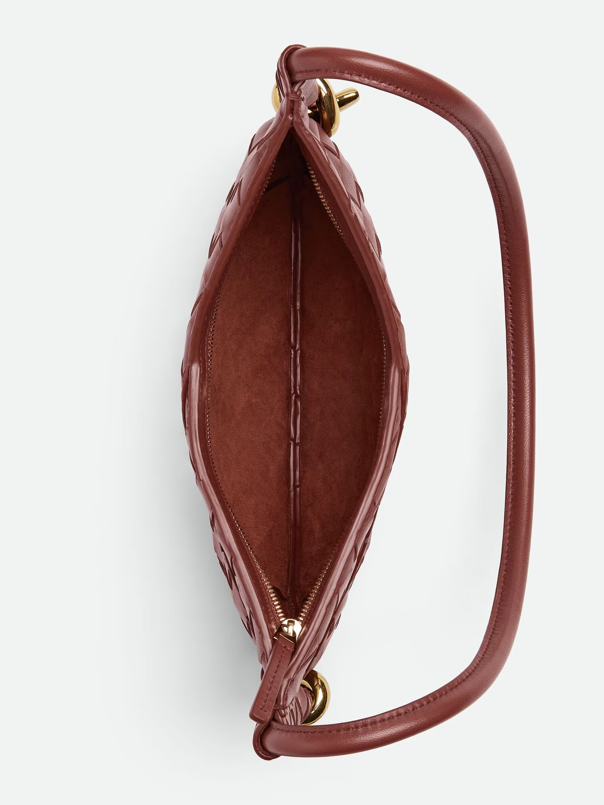 Bottega Veneta Baby Solstice red bag in Intrecciato leather