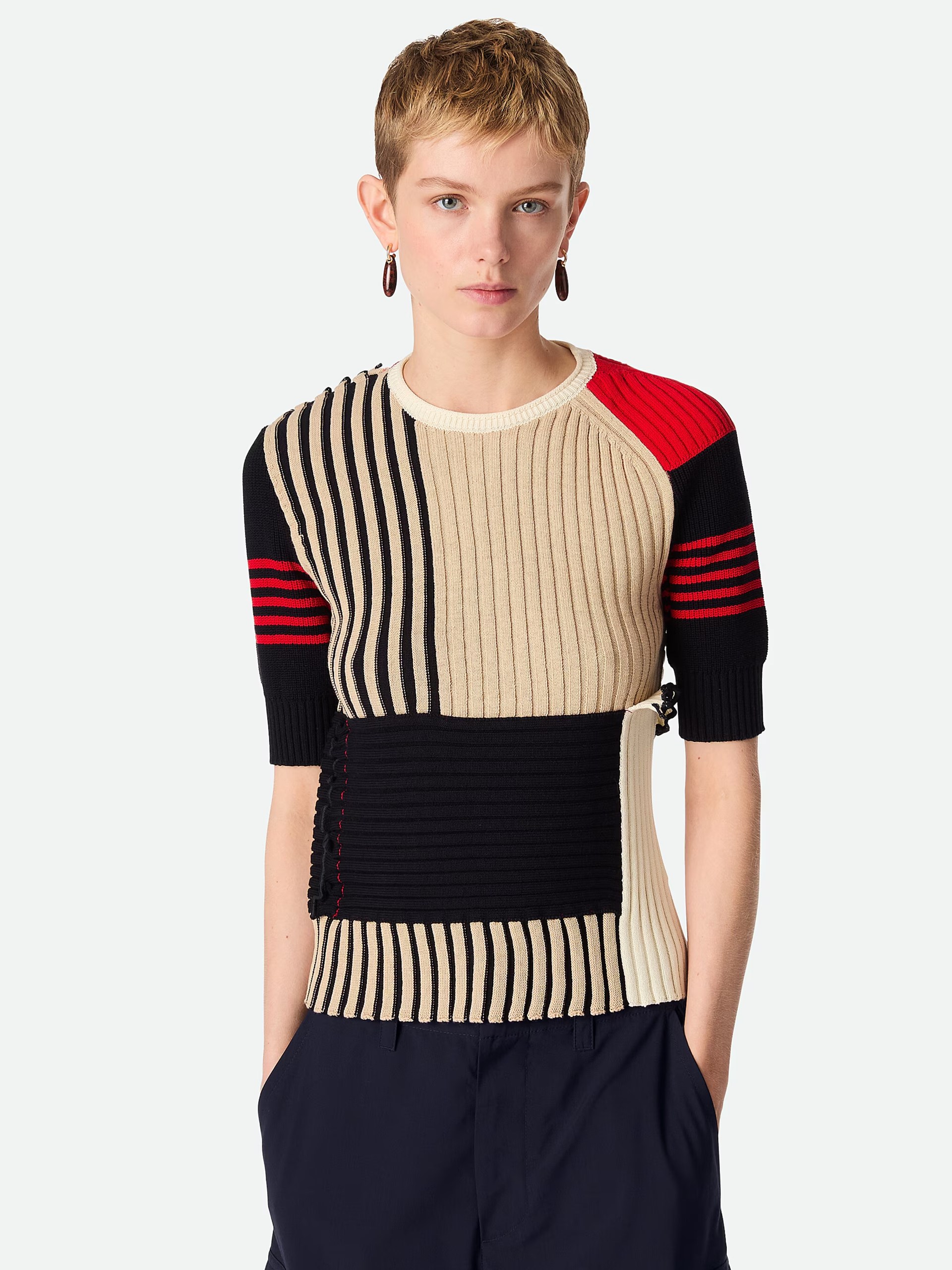Светр Bottega Veneta у смужку з бавовни