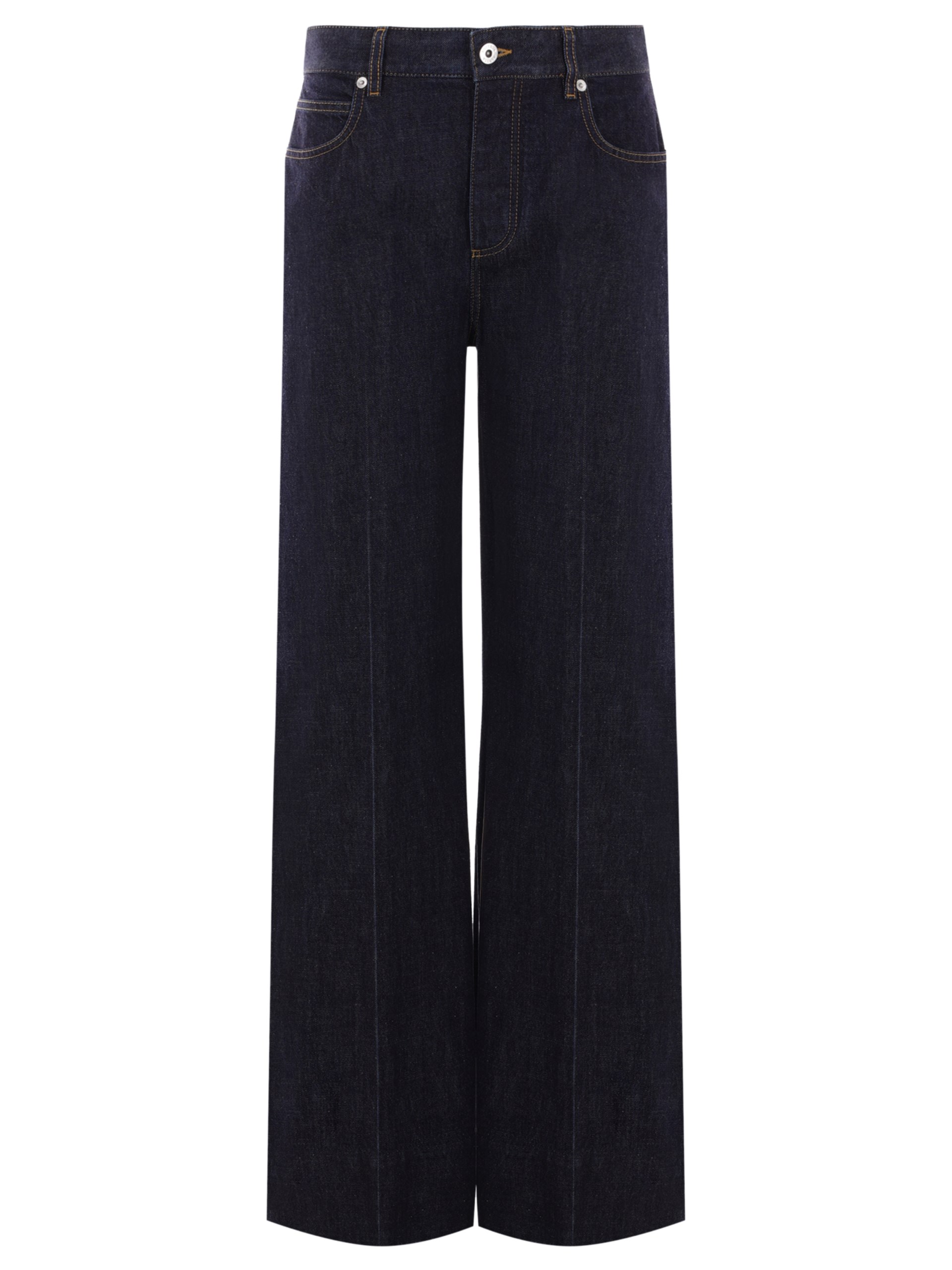 Bottega Veneta navy wide-leg jeans
