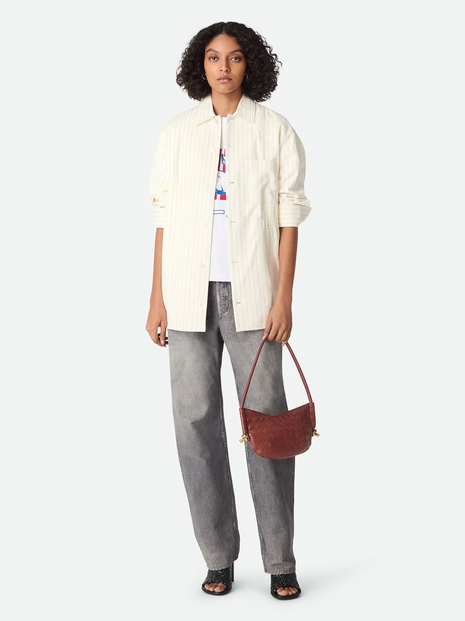 Bottega Veneta Baby Solstice red bag in Intrecciato leather