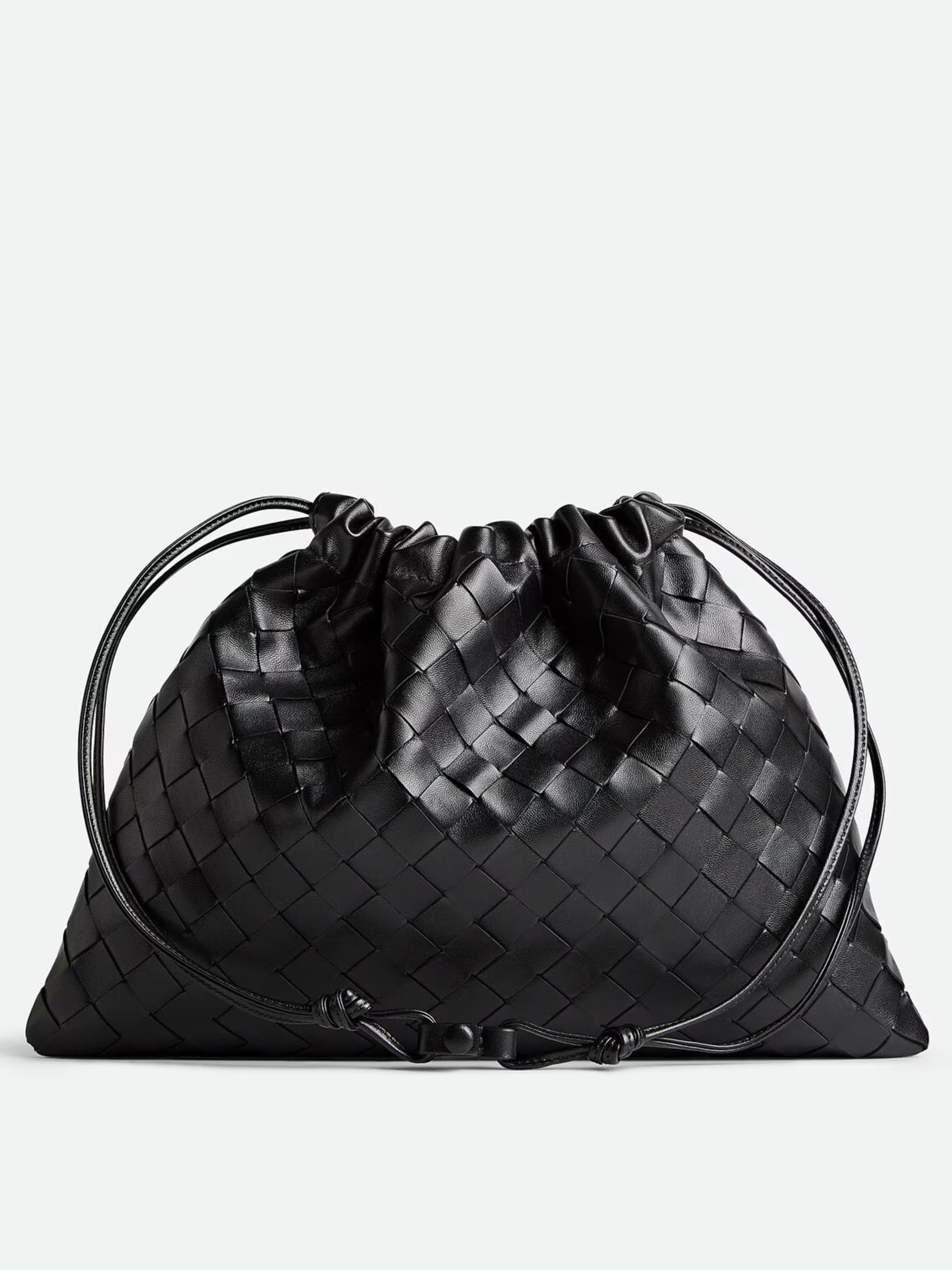 Bottega Veneta black tote bag in soft Intrecciato leather