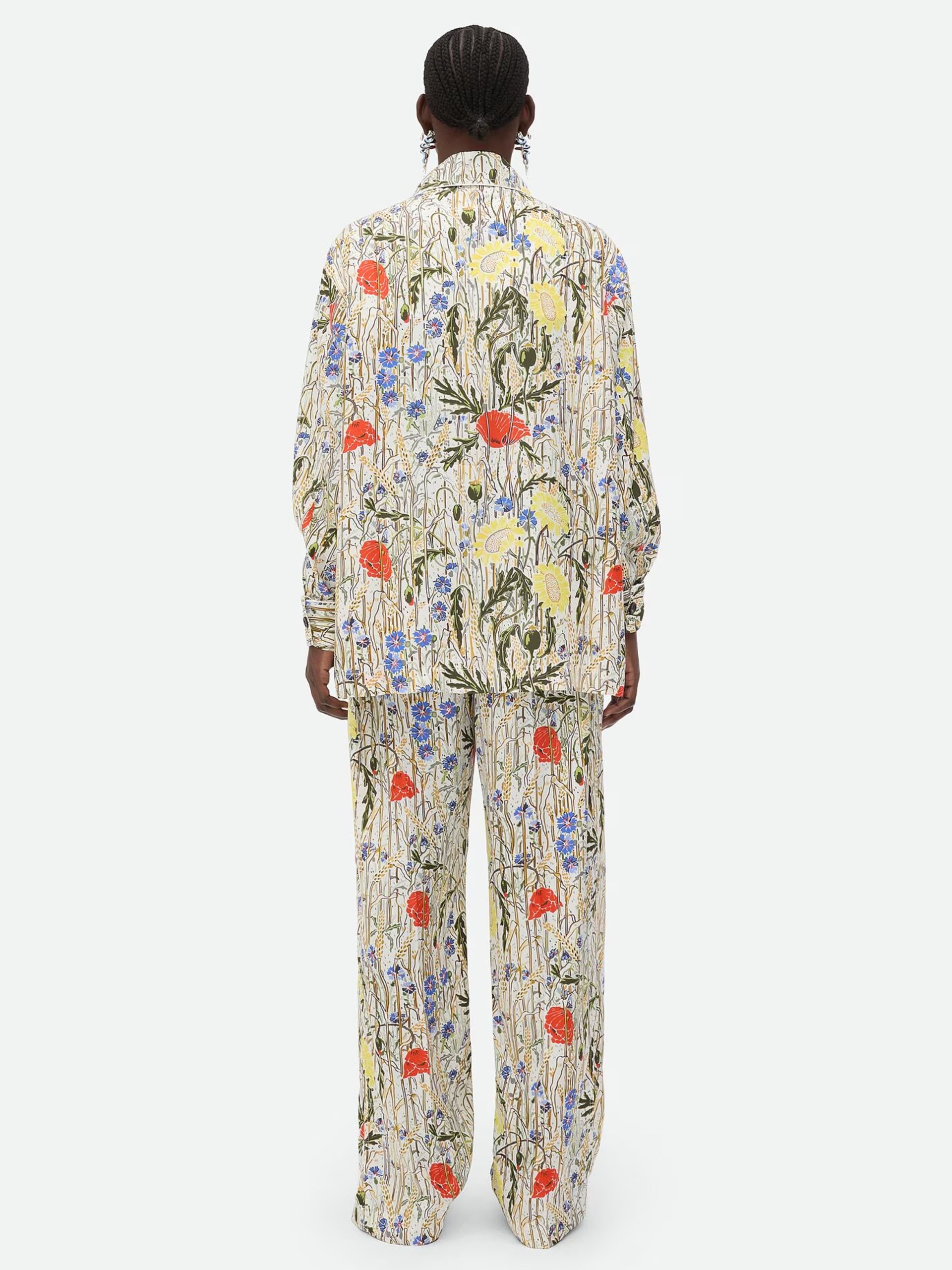 Bottega Veneta pajama-style suit in floral print