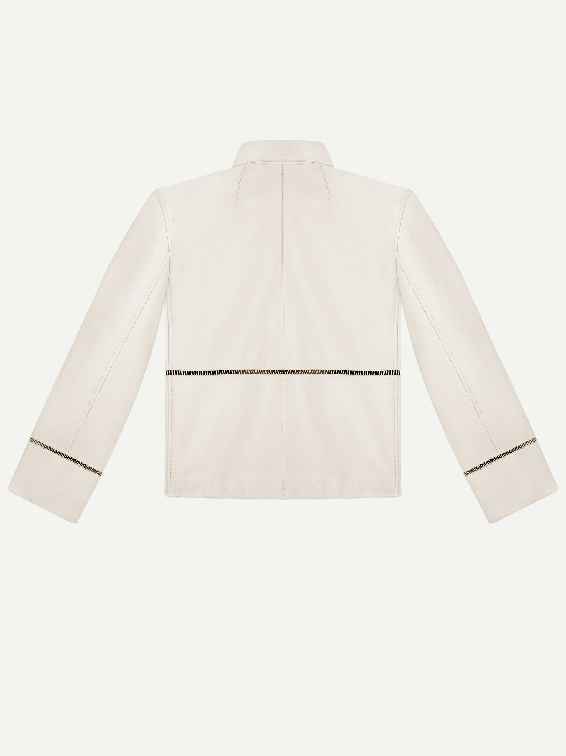 Yves Salomon light beige leather jacket