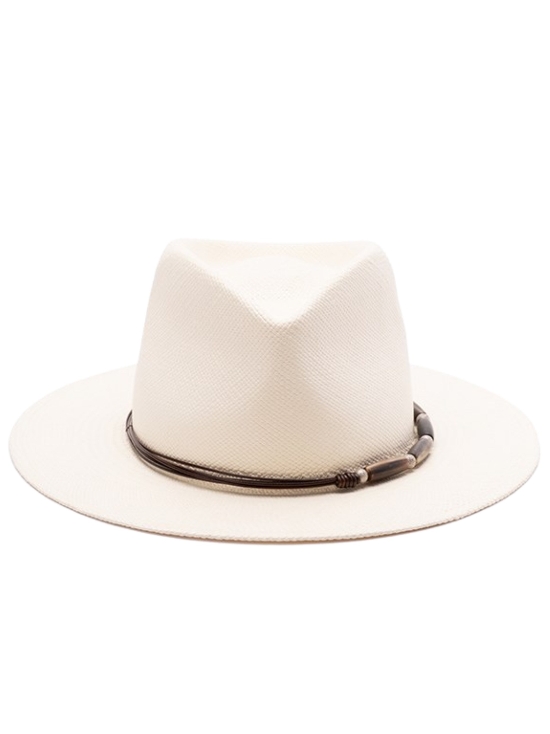 Brunello Cucinelli straw hat with contrasting details