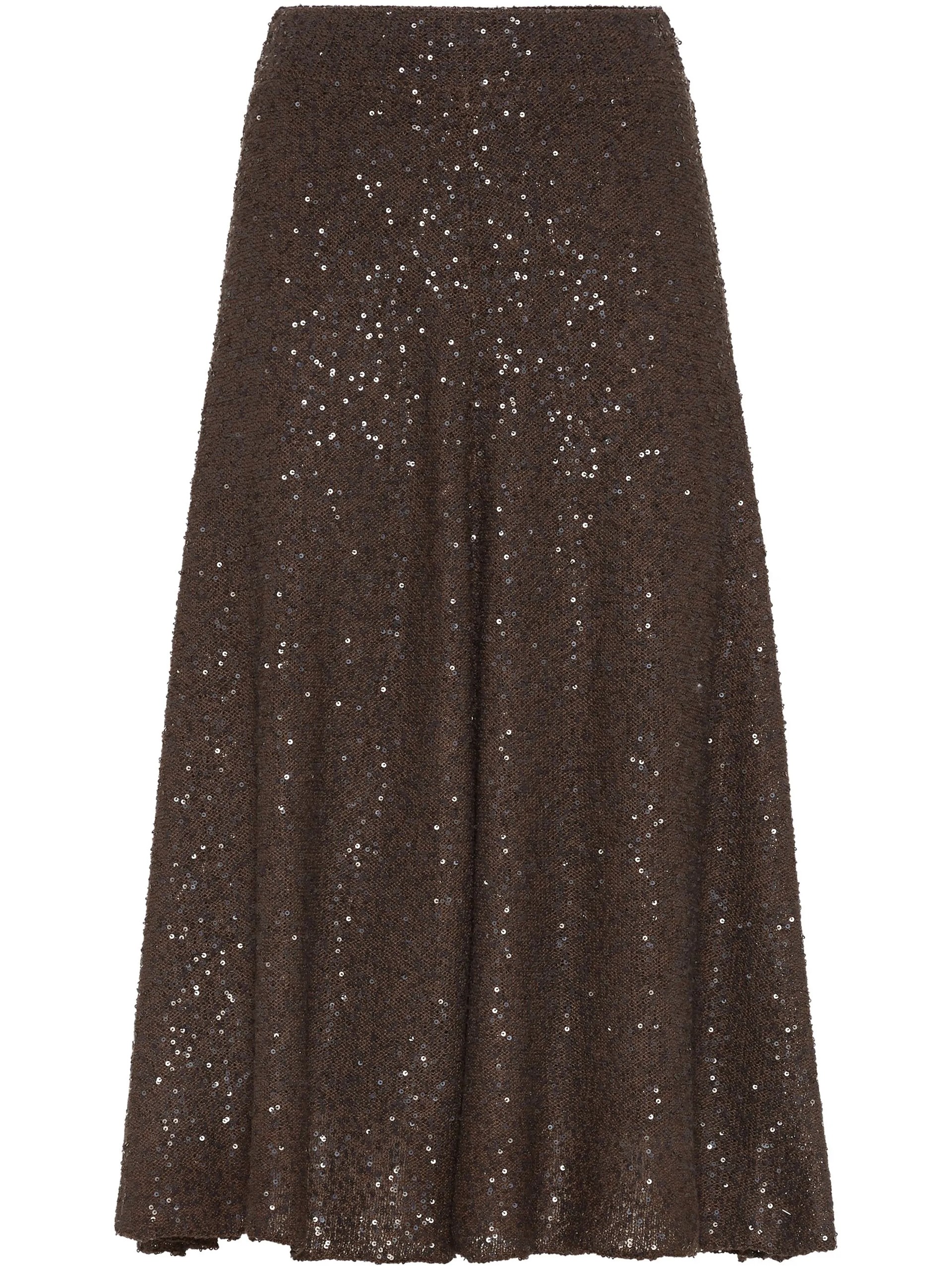 Brunello Cucinelli dark brown sequin skirt