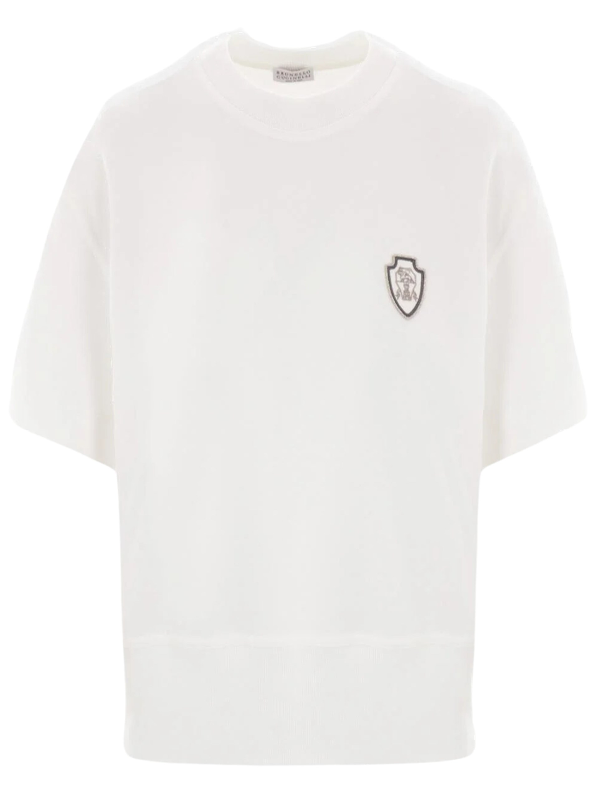 Brunello Cucinelli white logo t-shirt