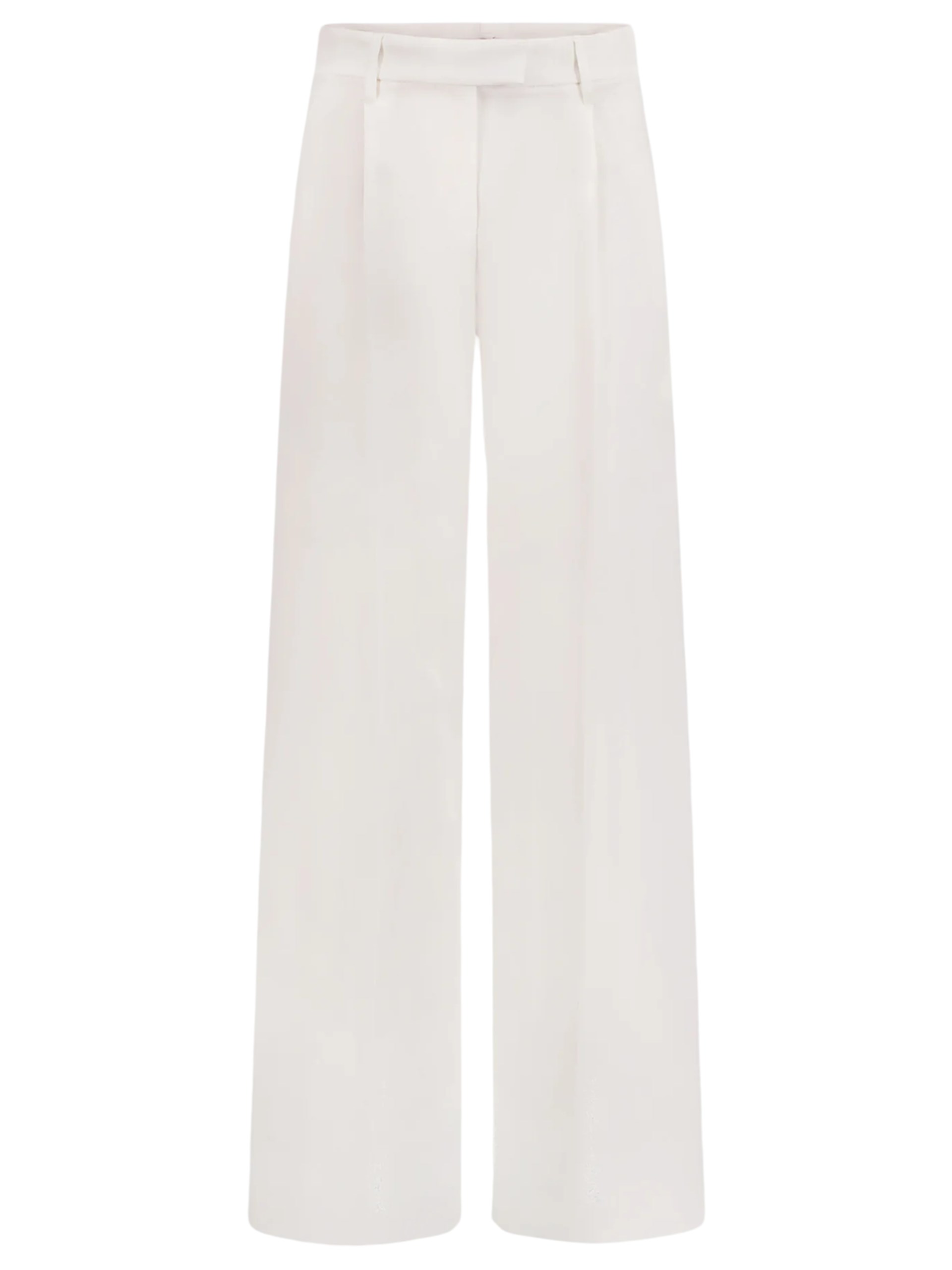 Brunello Cucinelli white loose-fit pants with Monili