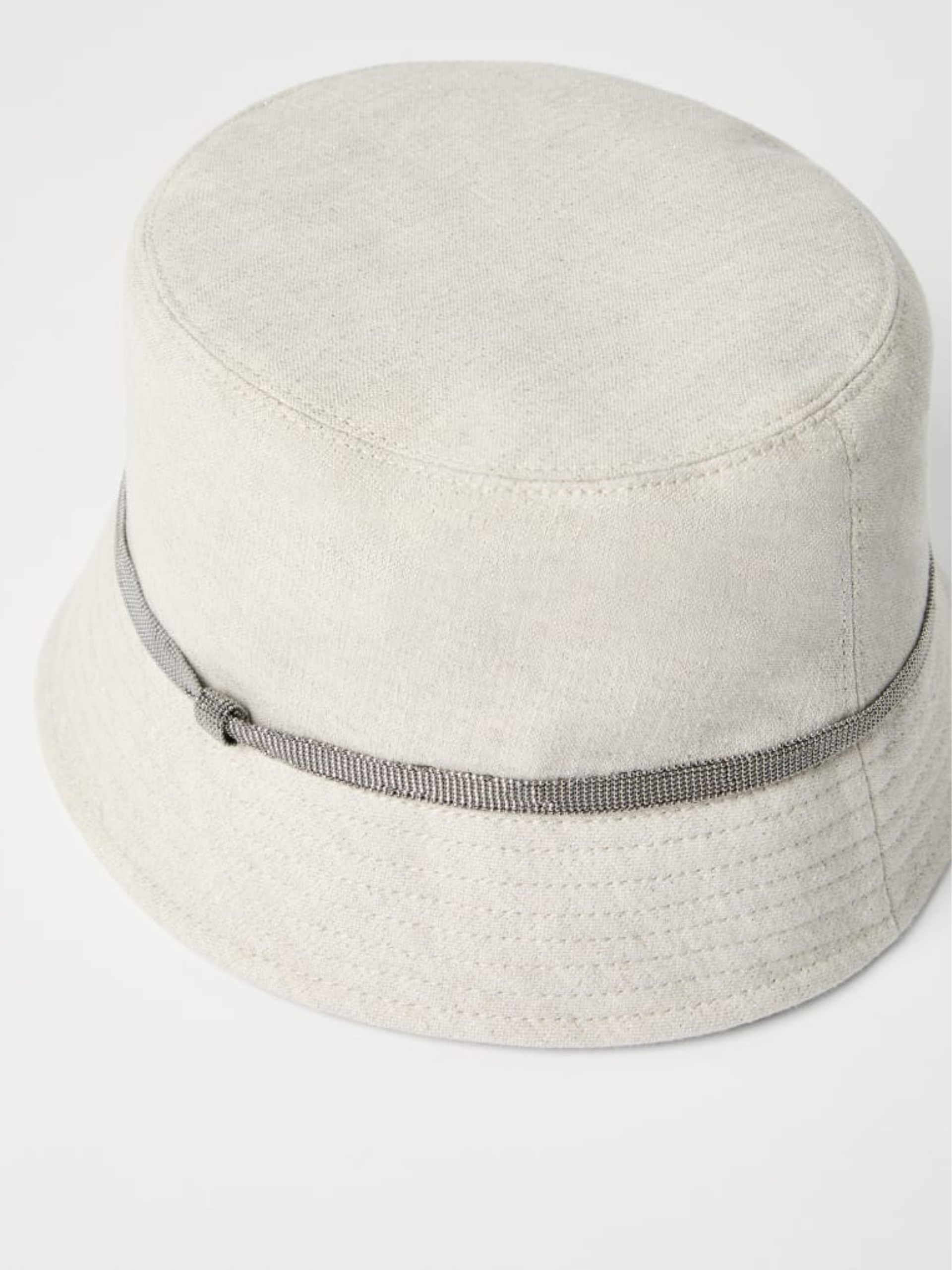 Лляна панама Brunello Cucinelli Bucket з Monili