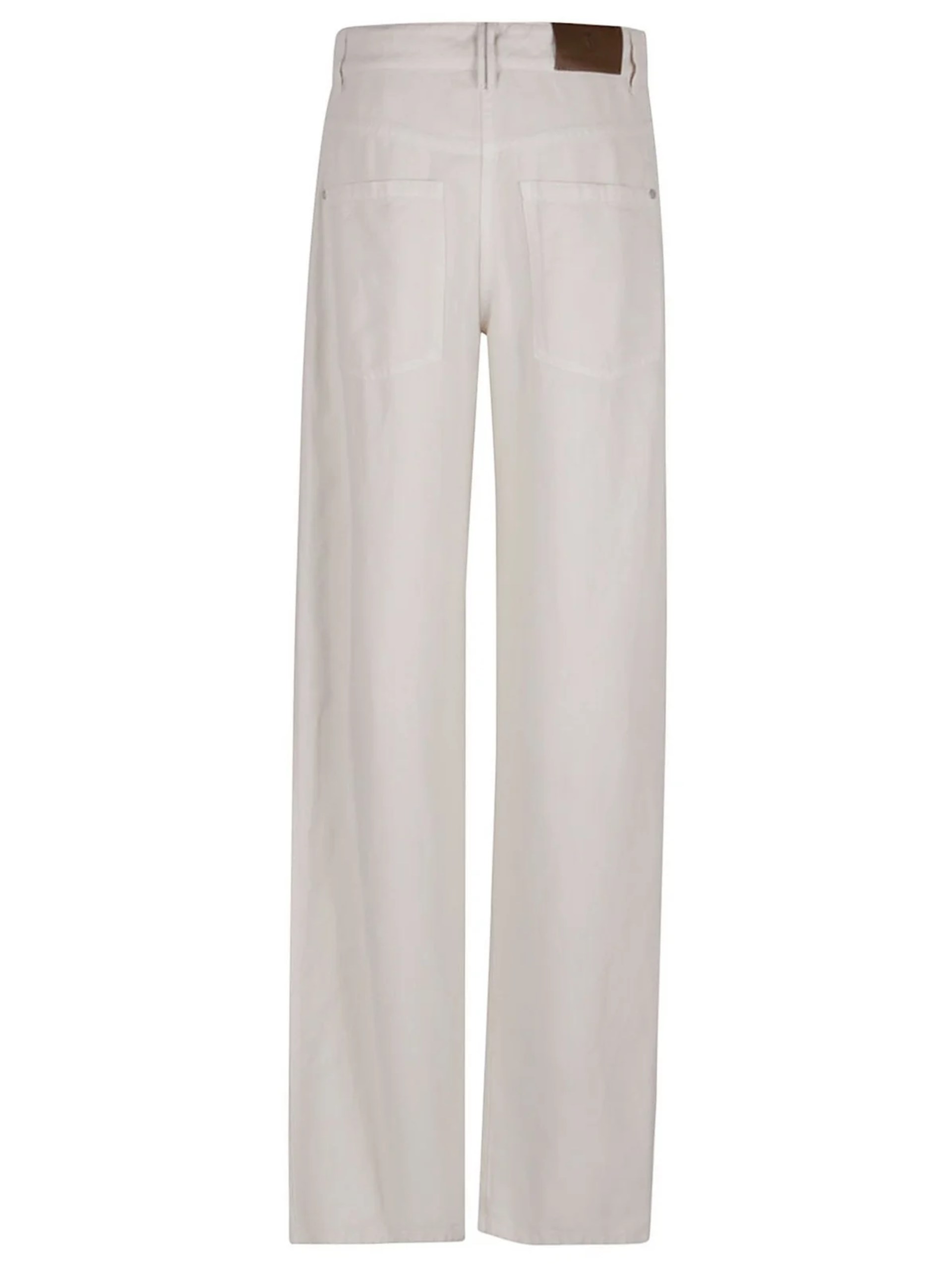 Brunello Cucinelli Logo Patch Straight-Leg Jeans