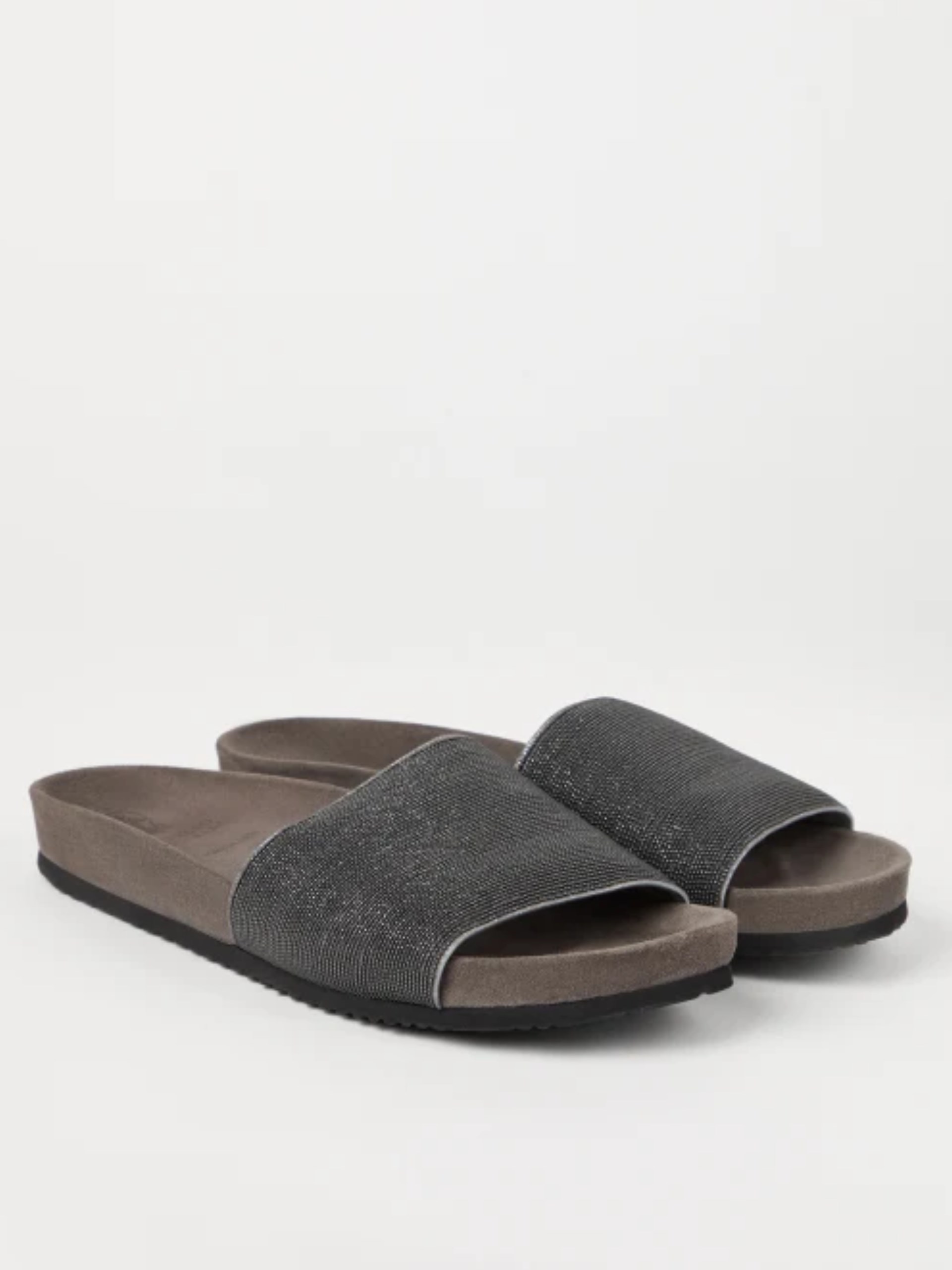 Шльопанці Brunello Cucinelli з оздобленням Monili