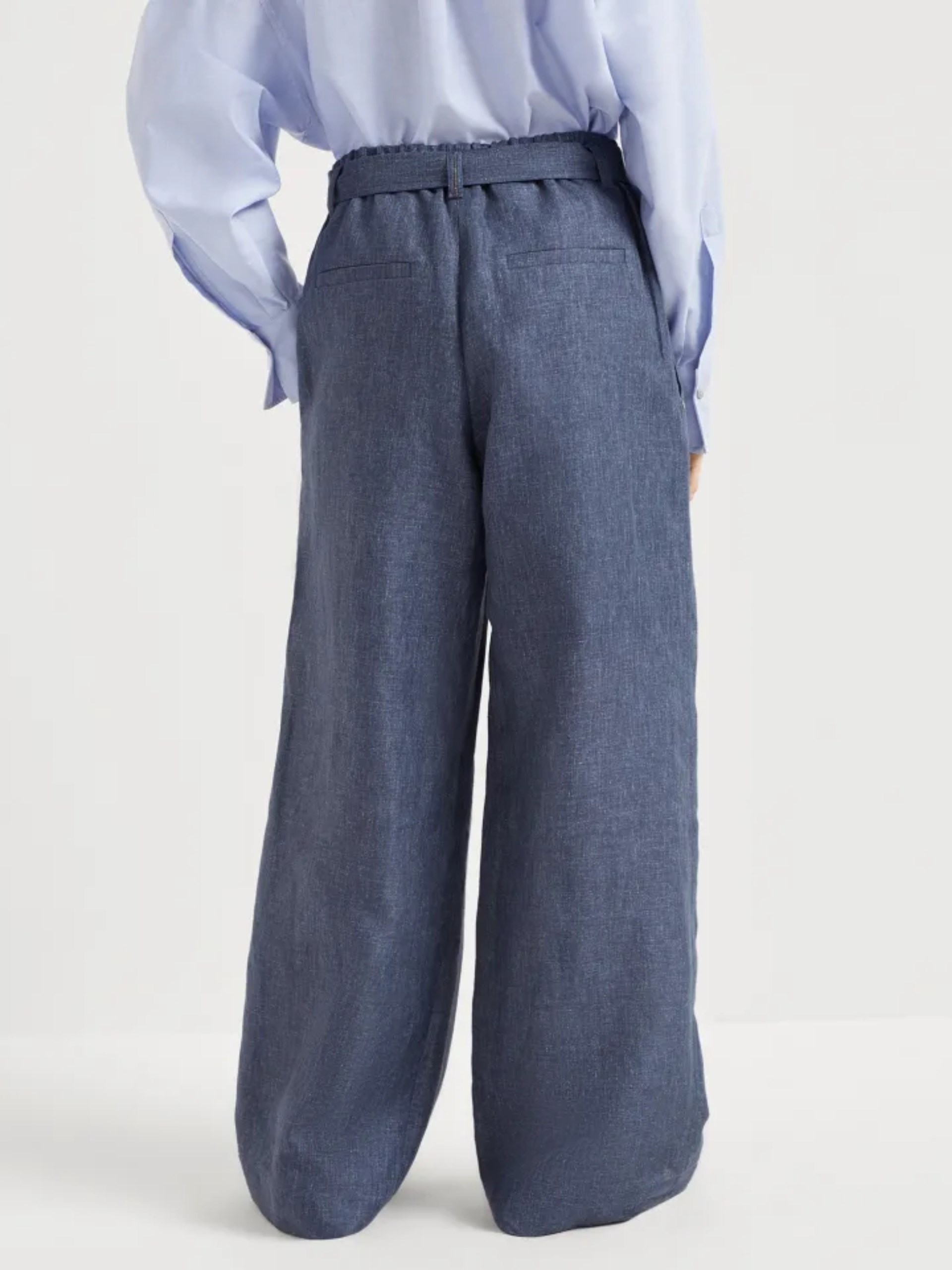 Brunello Cucinelli Denim Effect Explorer Track Trousers