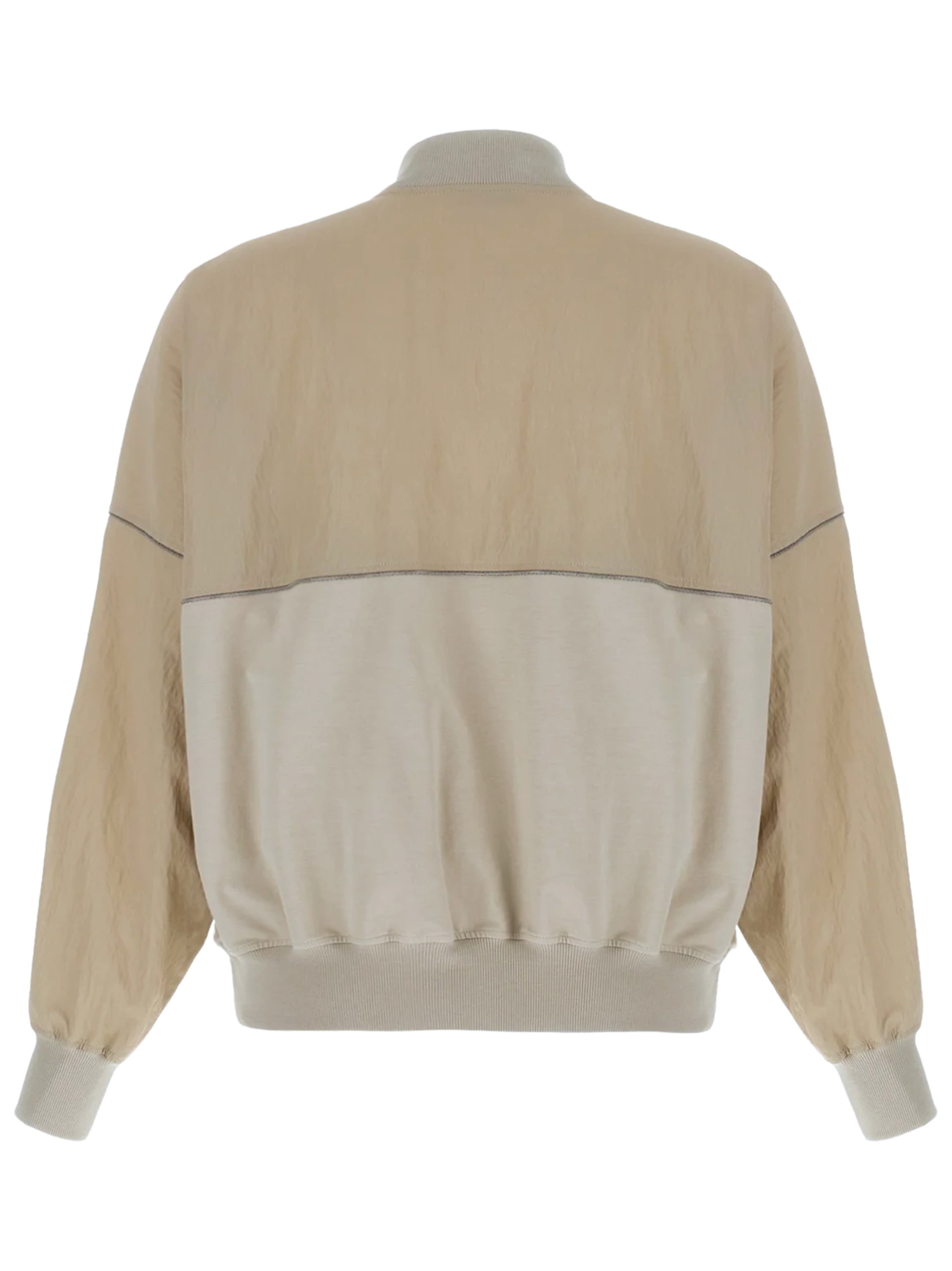 Brunello Cucinelli grey-beige zip-up jacket