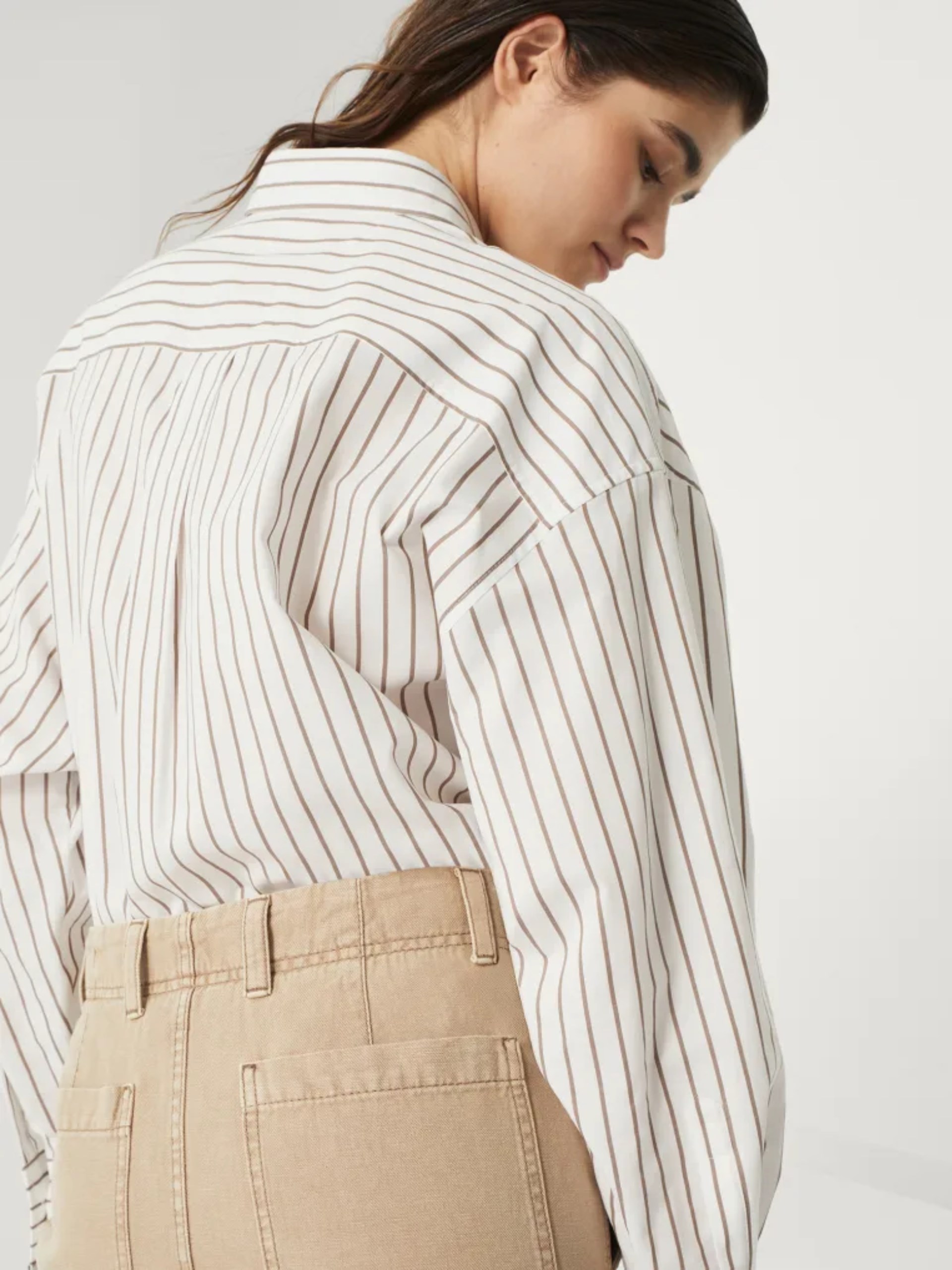 Beige Brunello Cucinelli long maxi skirt