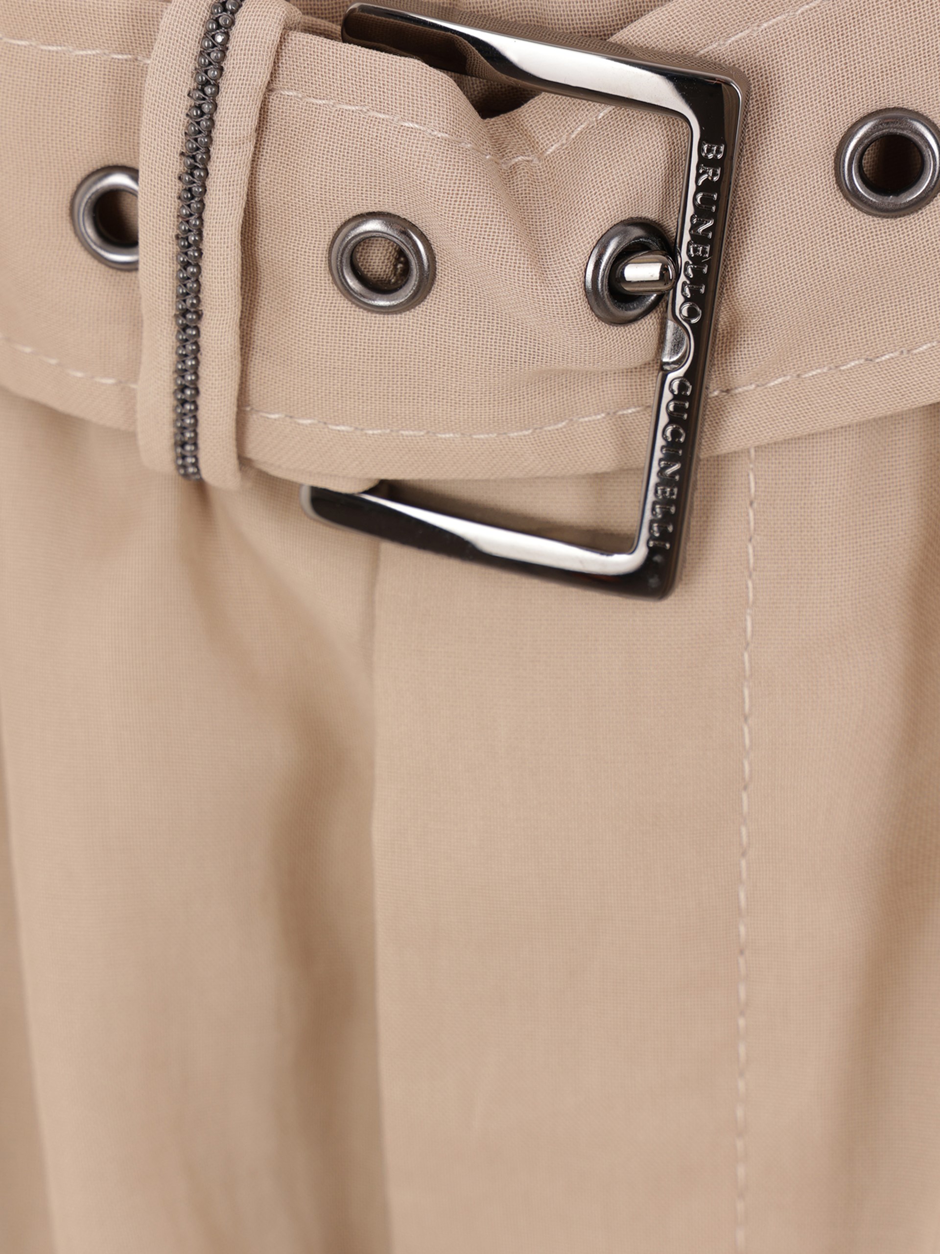 Brunello Cucinelli wide-cut beige pants