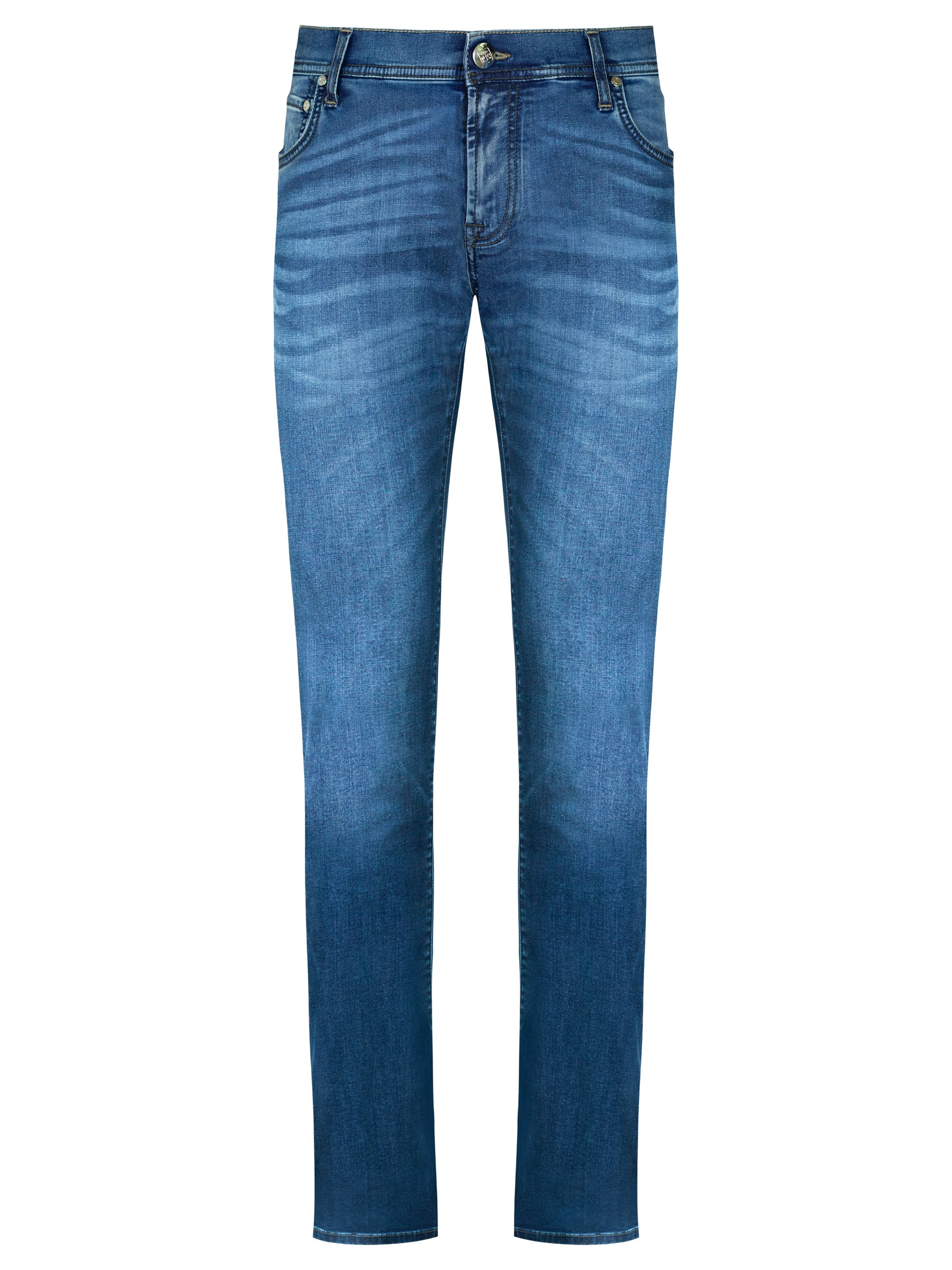 Corneliani Men's blue straight-cut jeans