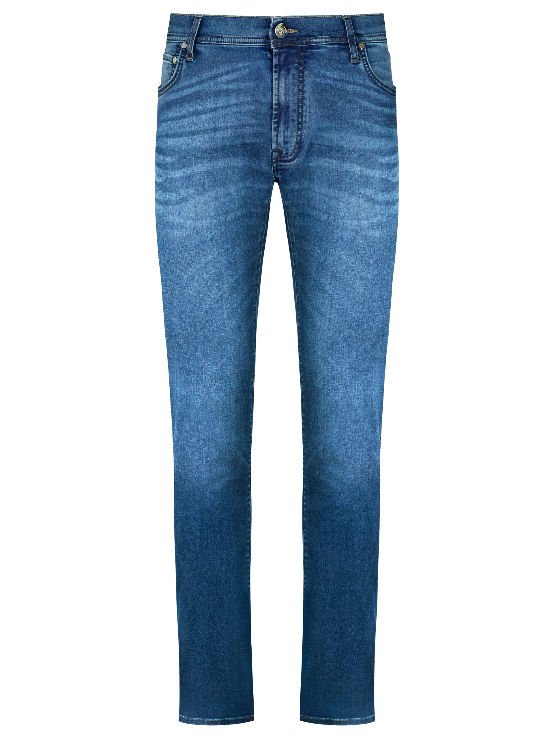 Corneliani Men's blue straight-cut jeans