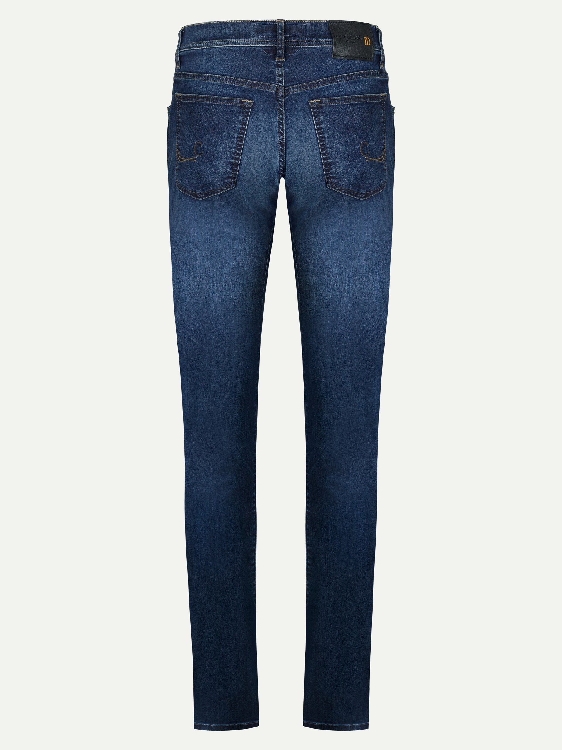 Corneliani Men's Dark Blue Slim Fit Jeans